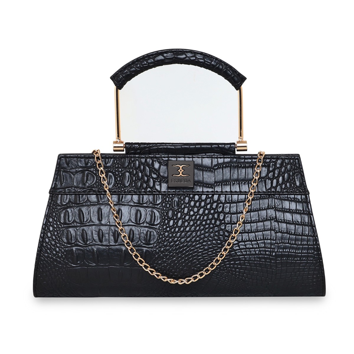 ESBEDA Black Color Trending Party Clutch For Women