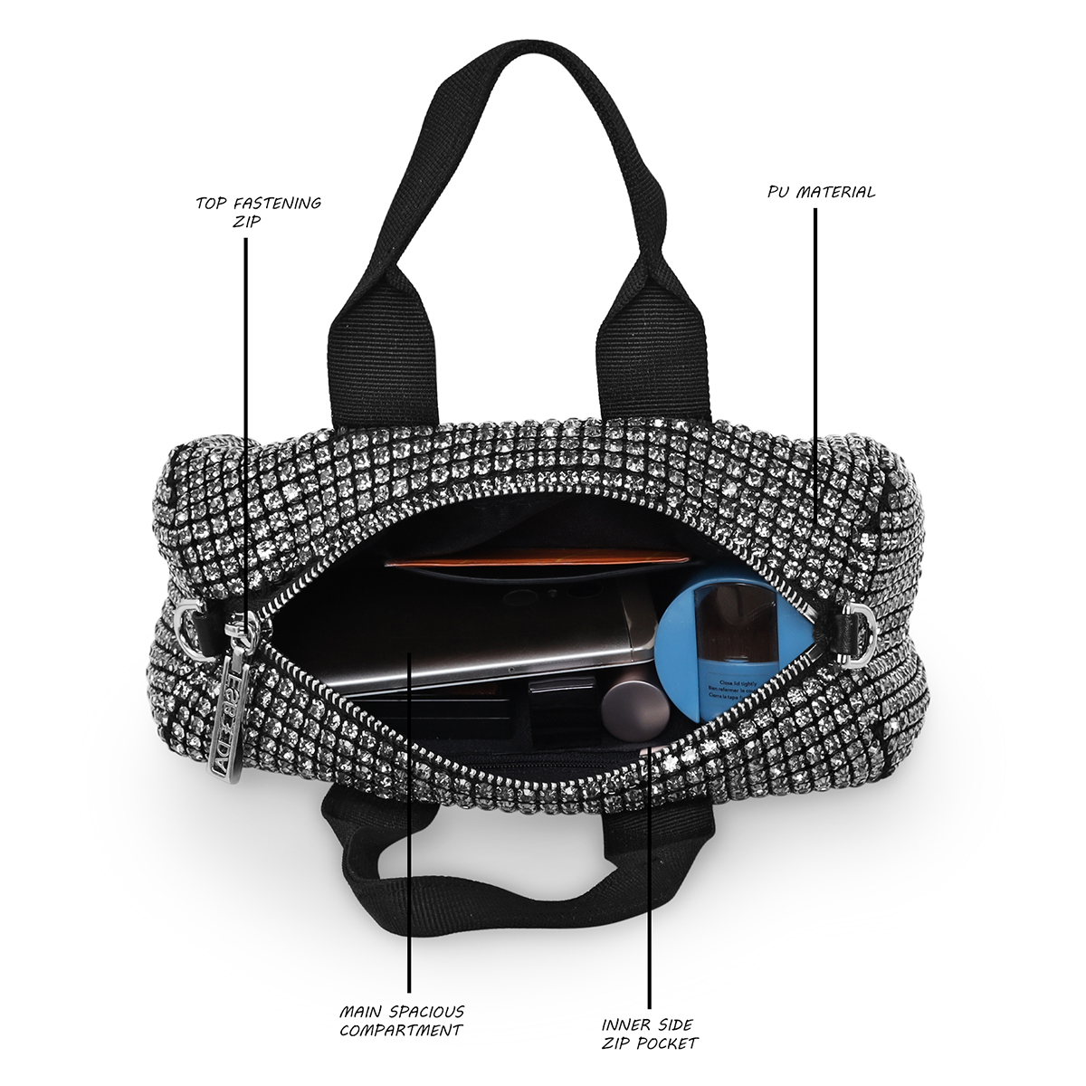 Diamond sling top bag