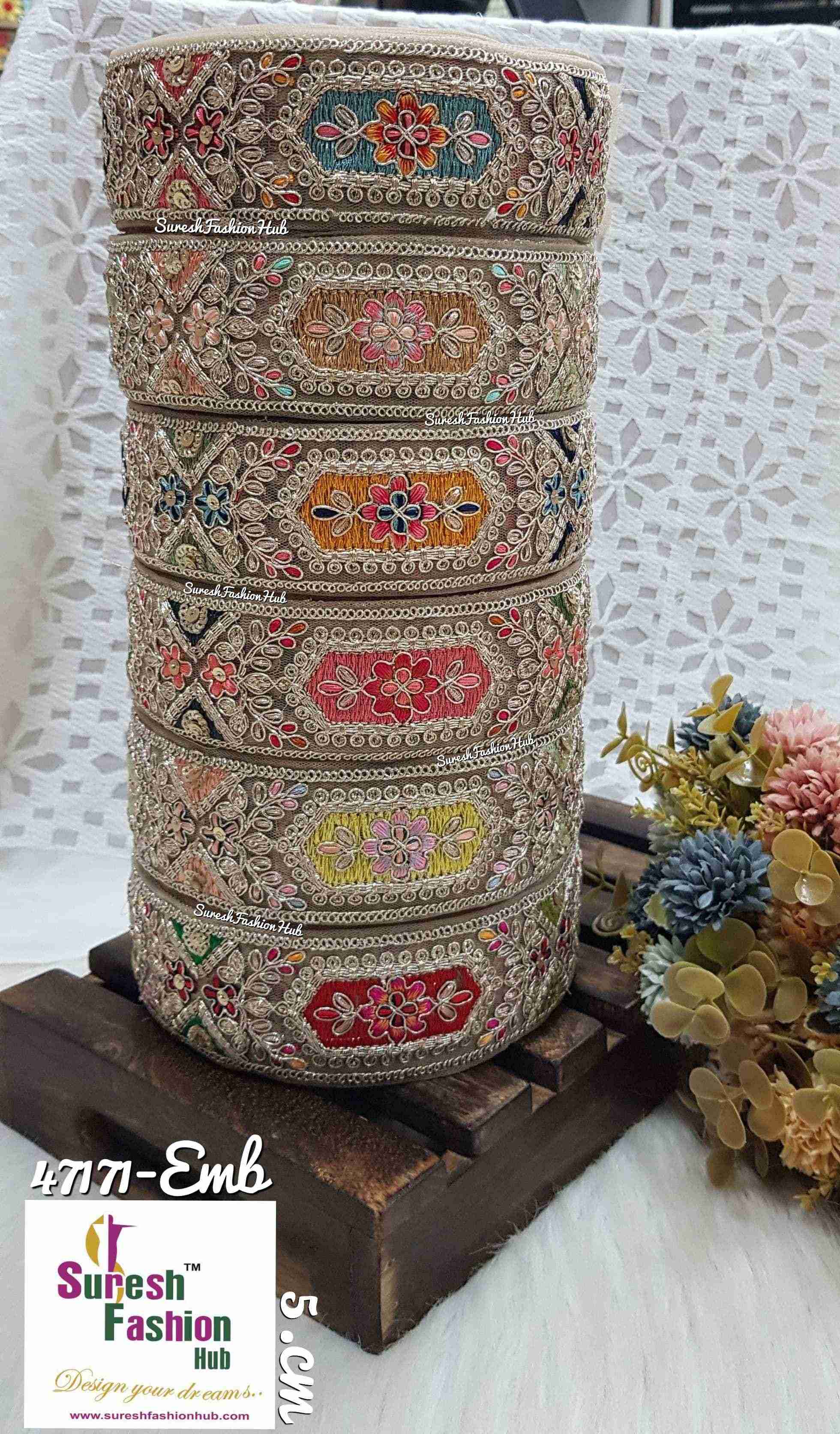 SabyaSachi-Inspired Multi-Color Elegance Lace