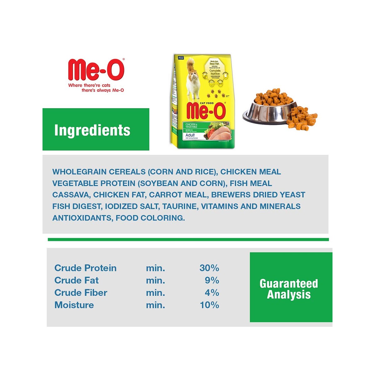 Me O Chicken and Vegetable Dry Cat Food