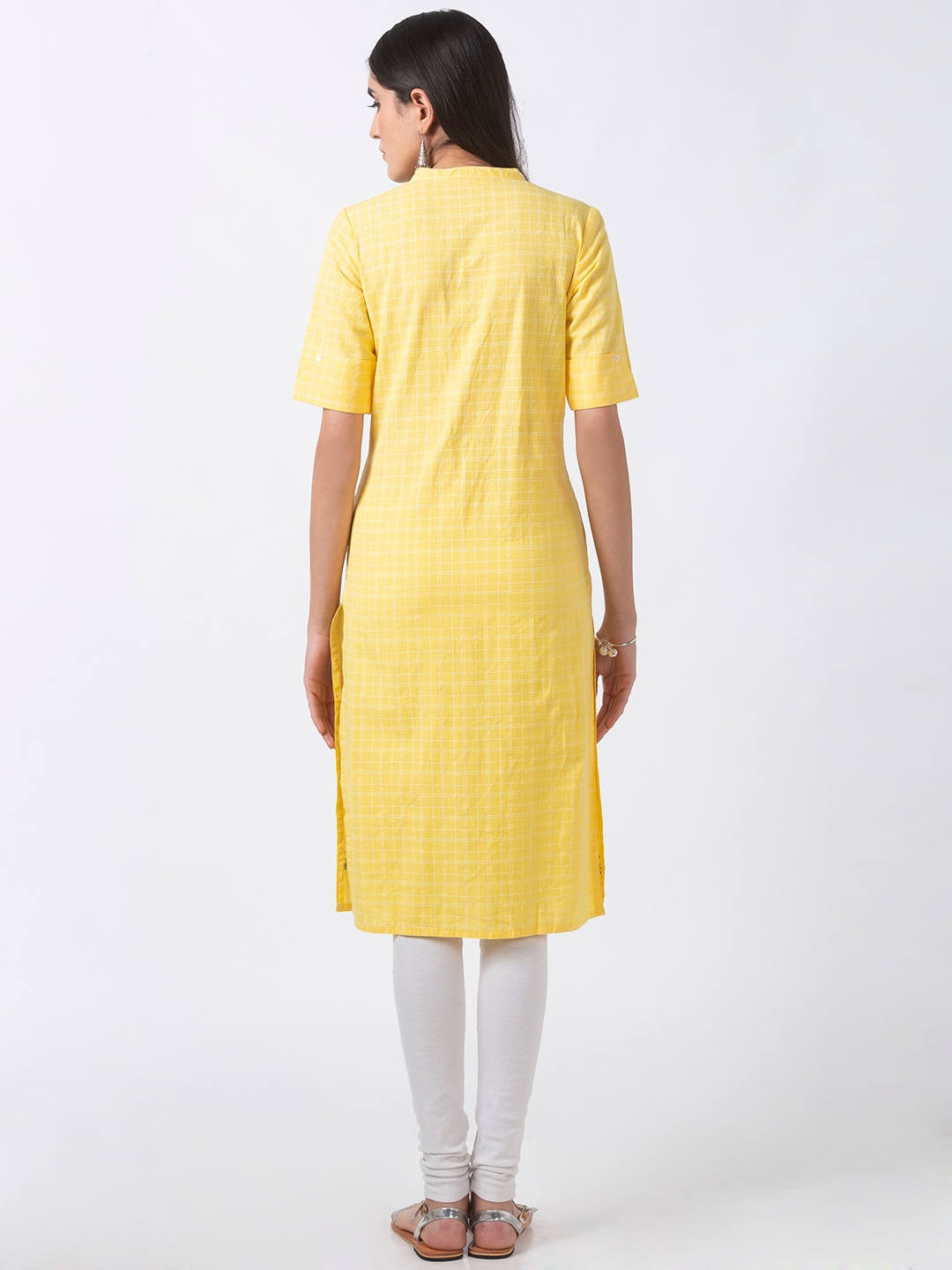 Ethnicity | Ethnicity Yellow Linen Women Tunic 3