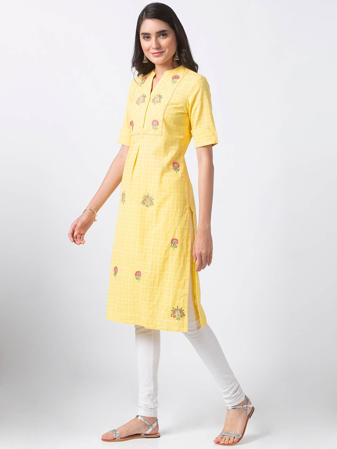 Ethnicity | Ethnicity Yellow Linen Women Tunic 2