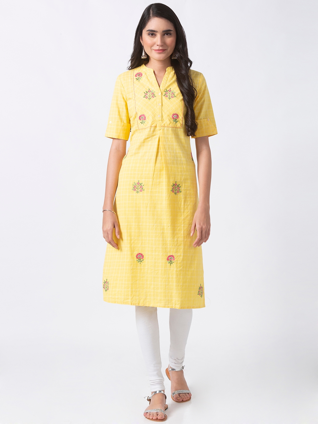 Ethnicity | Ethnicity Yellow Linen Women Tunic 0