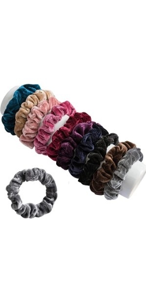 LACE IT™ | LACEIT Women Velvet Elastic Rubber Band Scrunchies For Women-Pack of 12(Multi color) 0