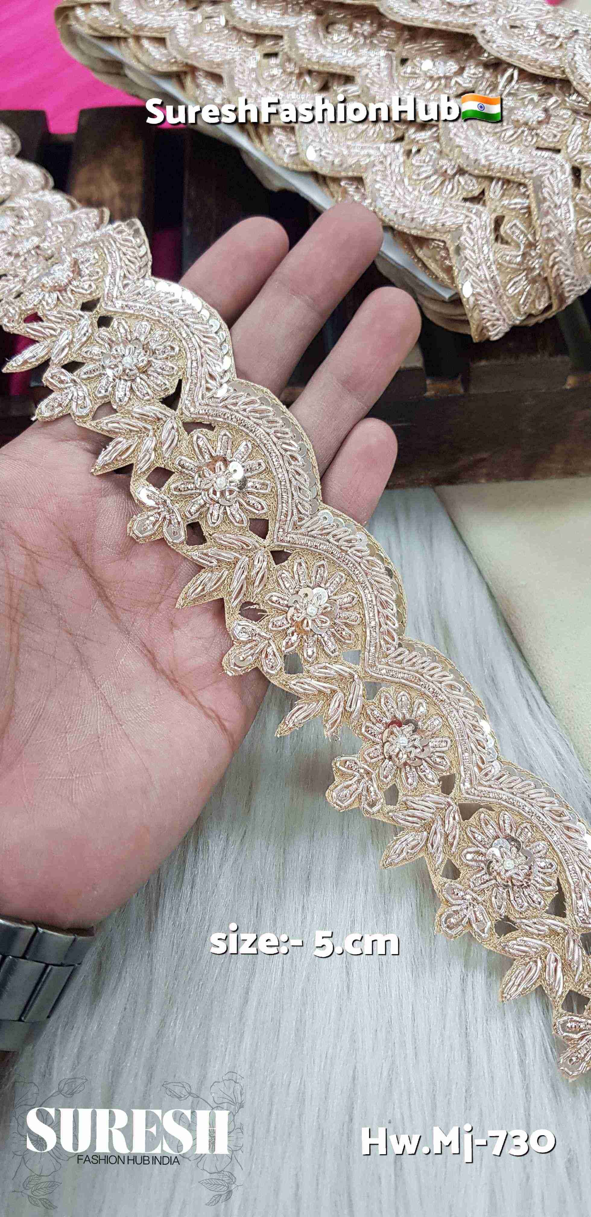 Zardozi Scalloped Lace