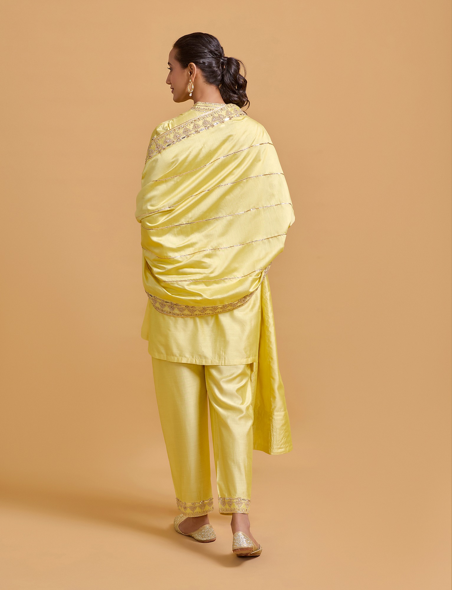 Zeenat Yellow Tunic Set
