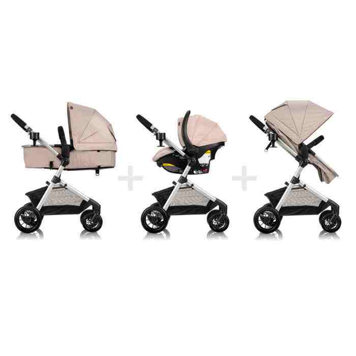 Evenflo Pivot Travel System Sandstone
