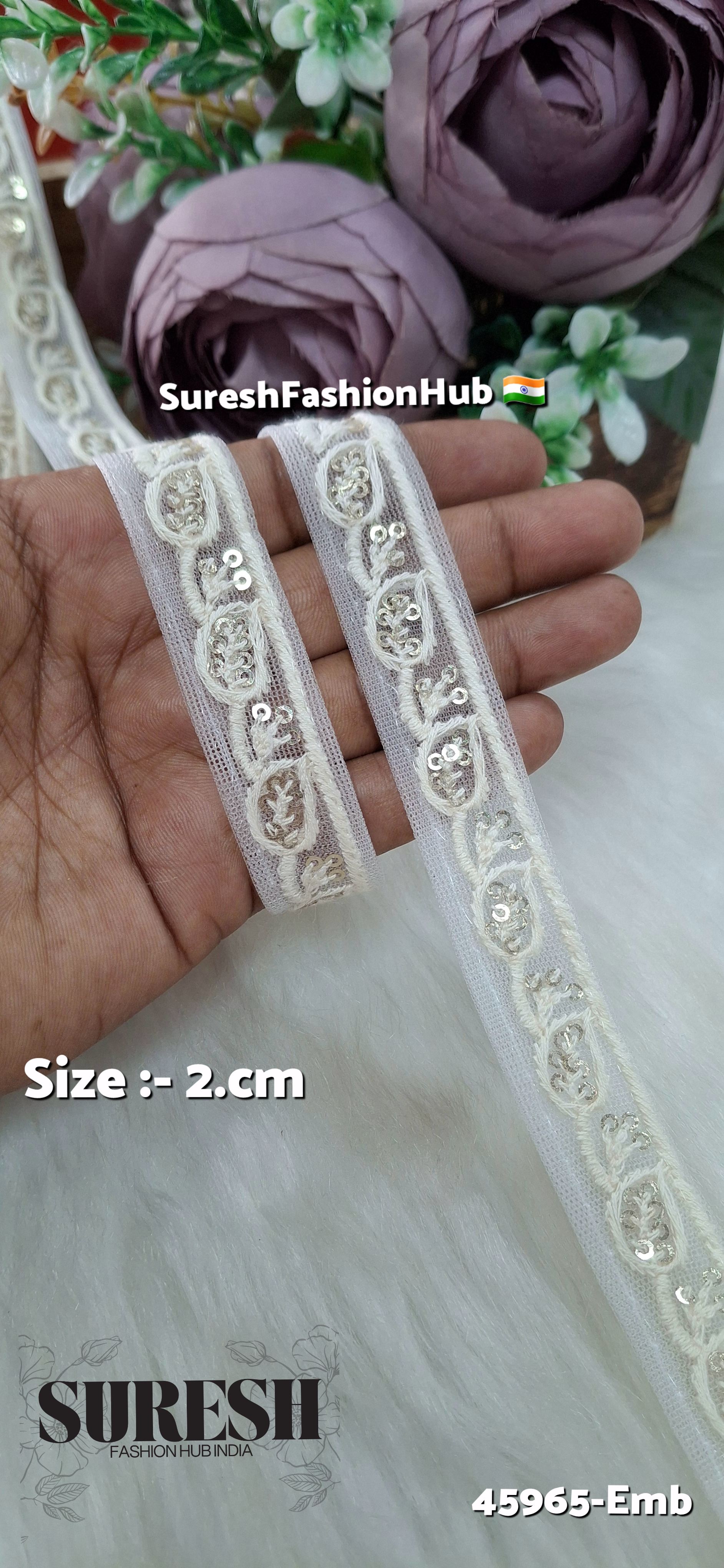 Tone-on-Tone Embroidery Lace