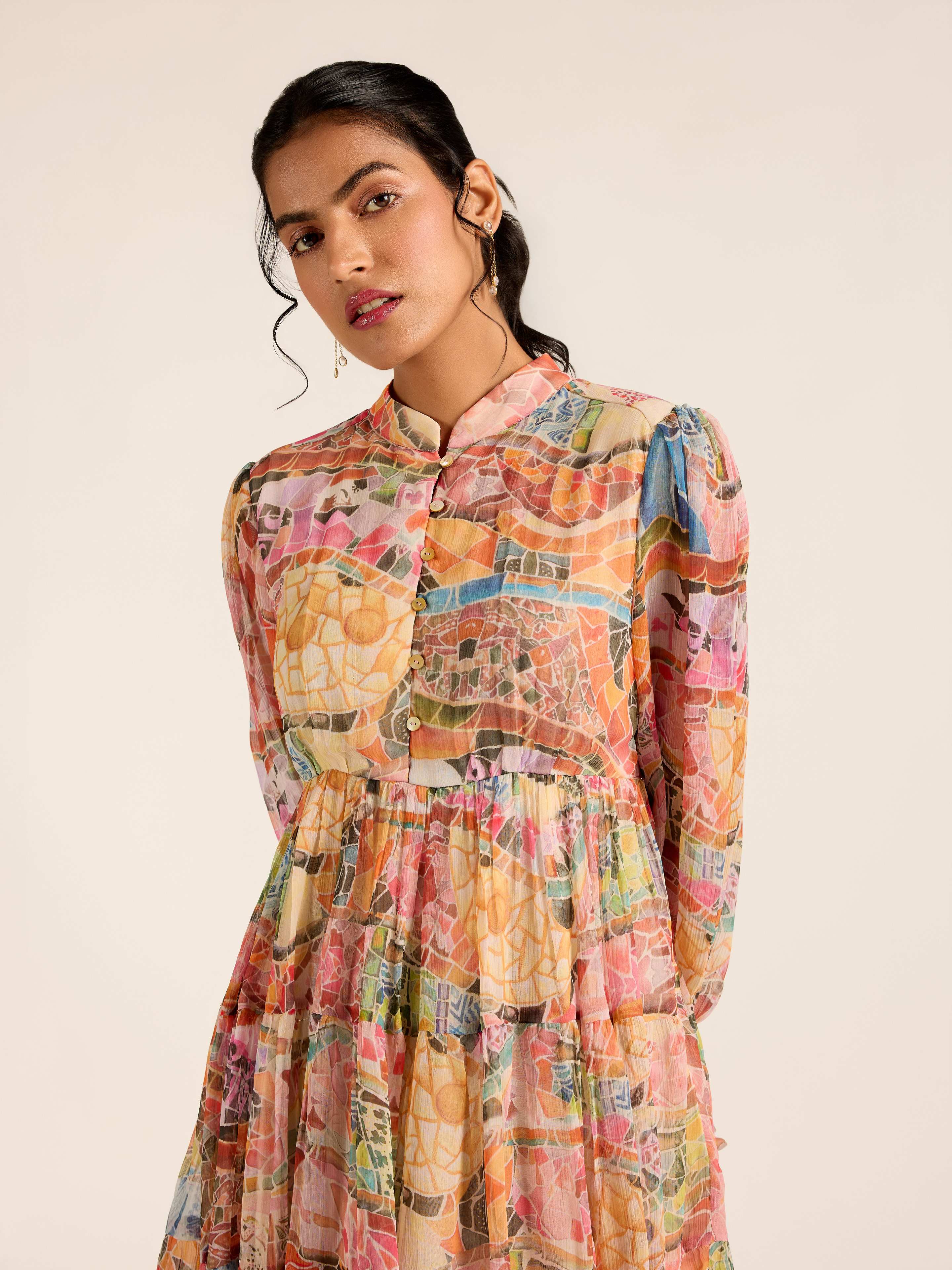 MULTI COLOR MARGO SHORT DRESS