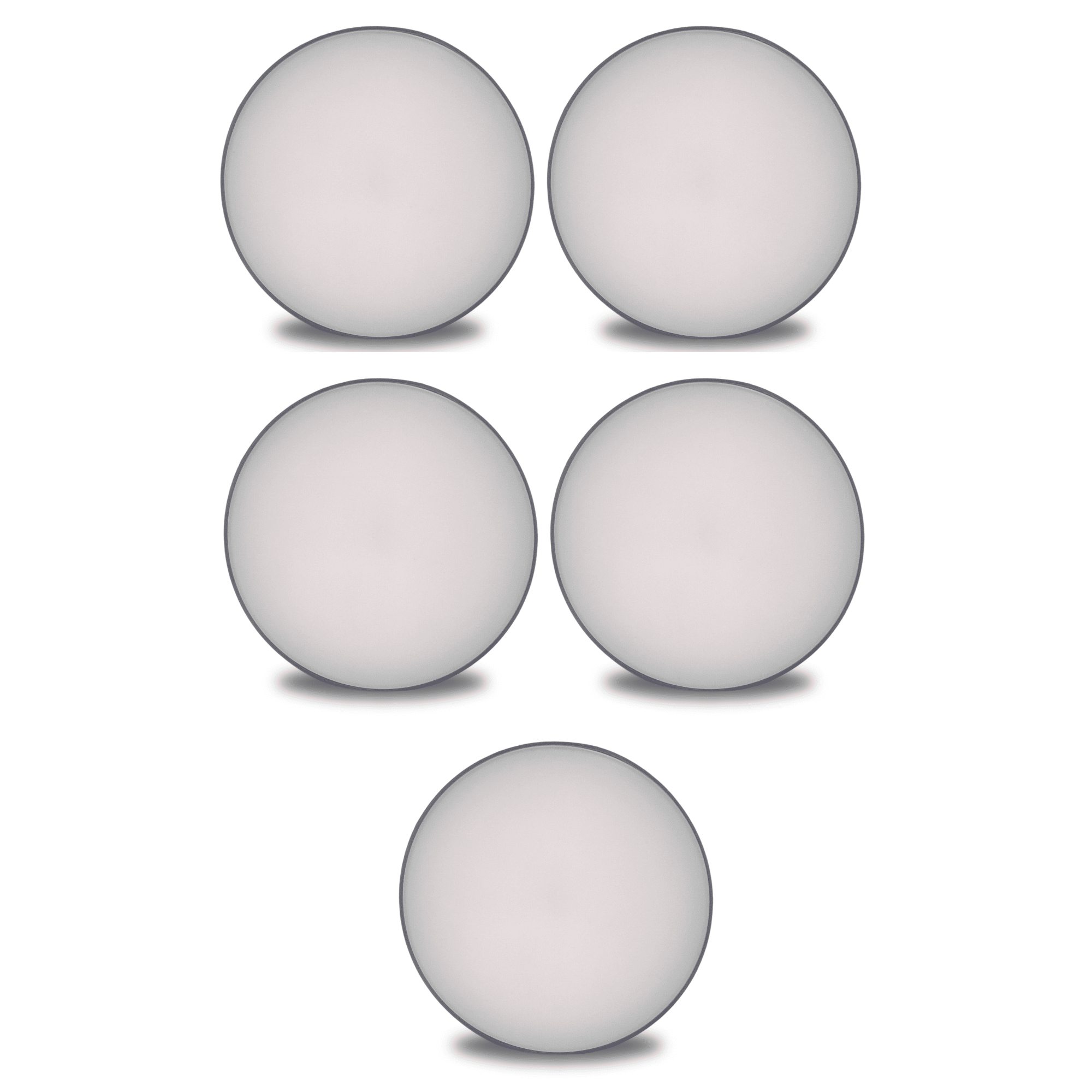 22 Watt Round LED Moon Surface Panel Light For Ceiling(Packof-5, Warm ...
