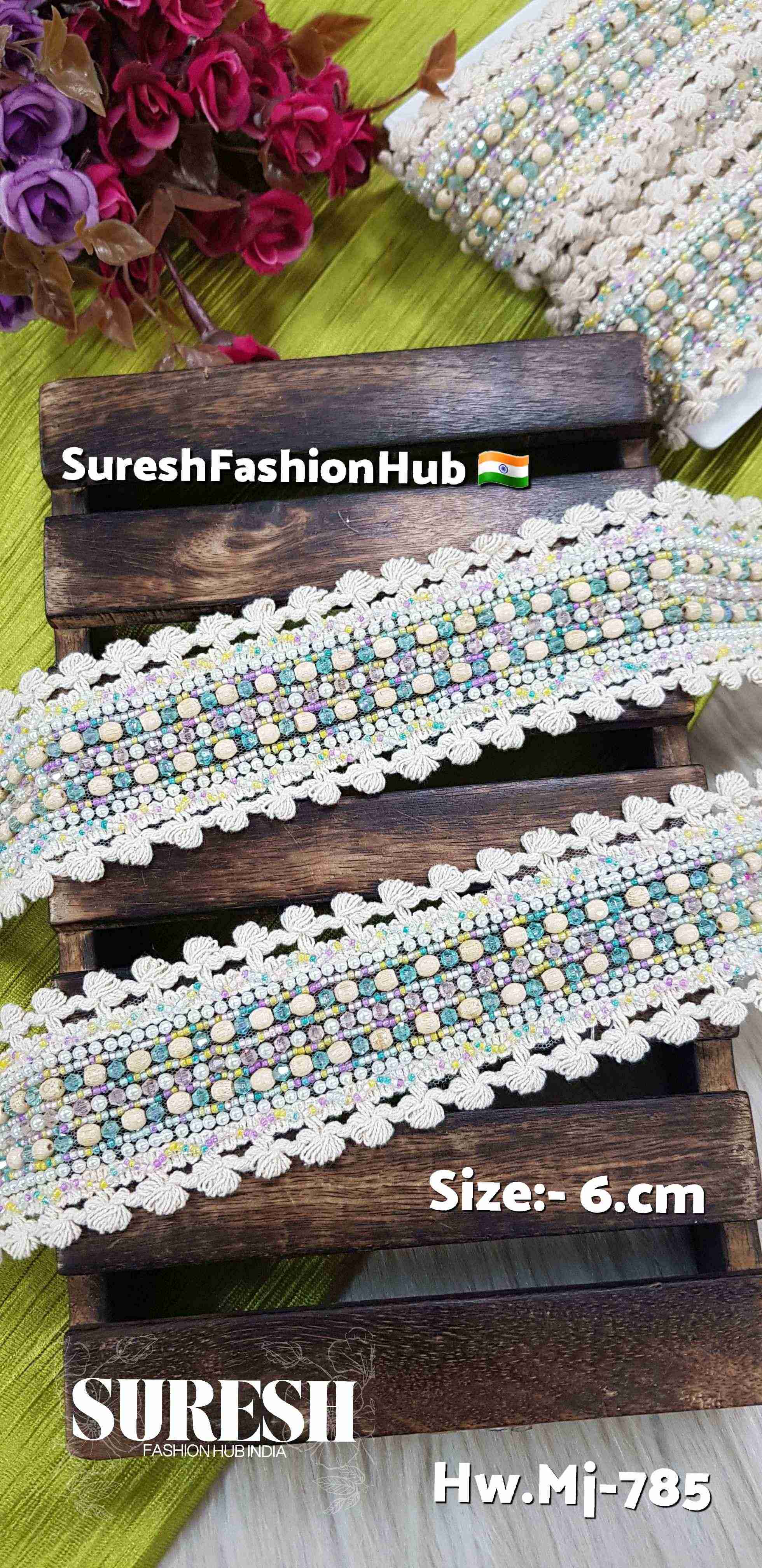 *Pastel Luxe Handcrafted Beads & Pearls Lace