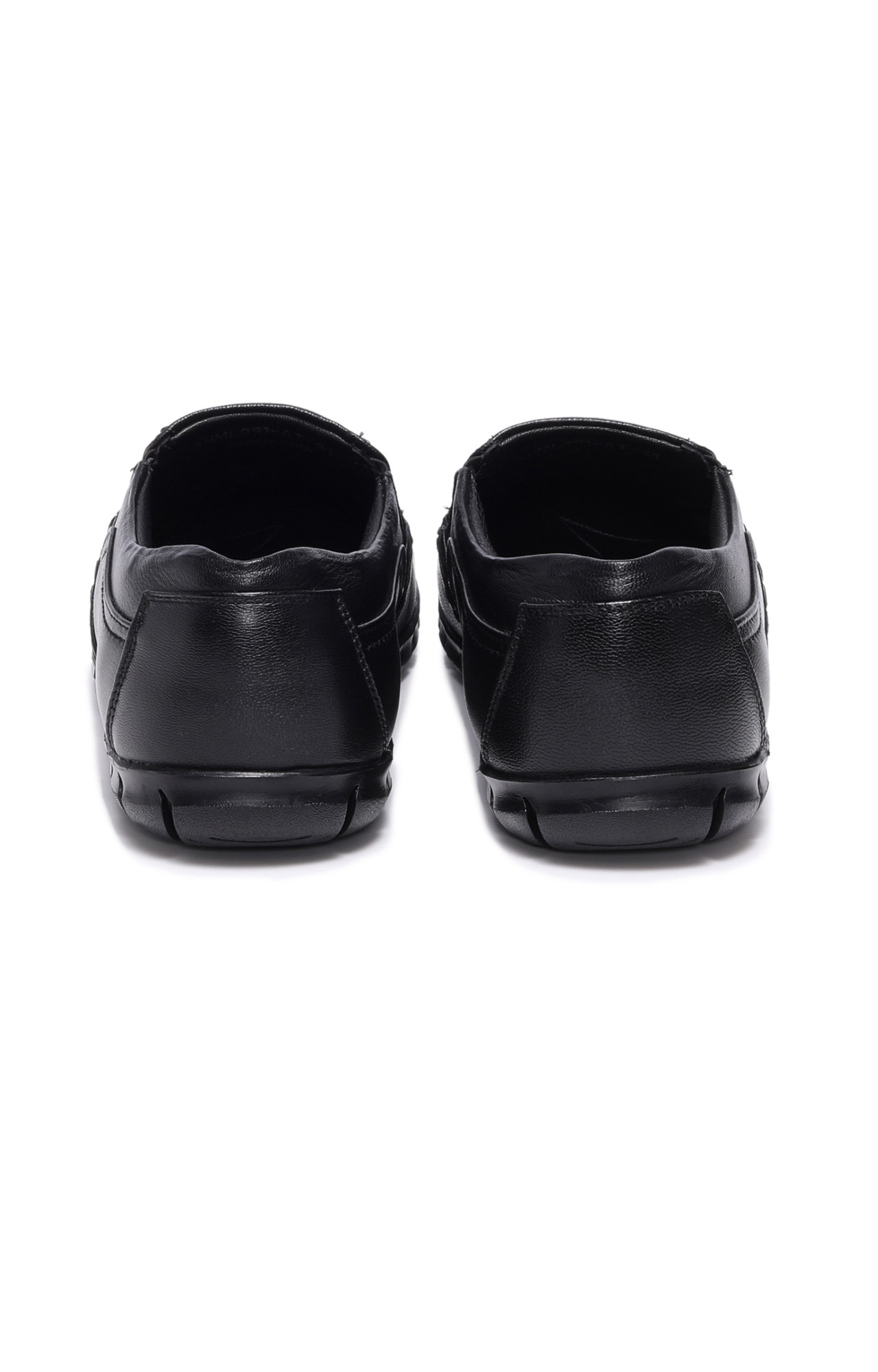 Men Black Titas Formal Slip-Ons