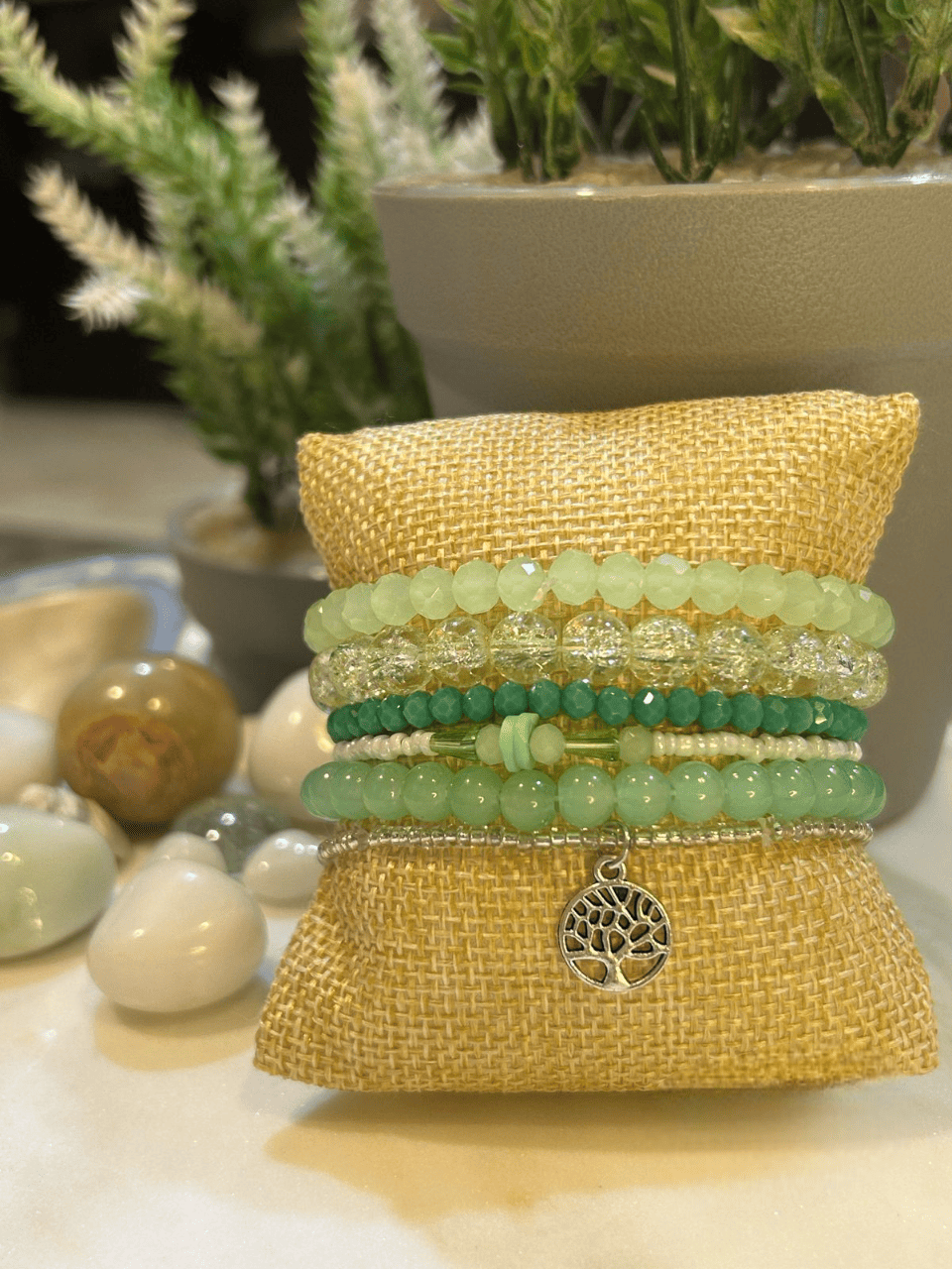 Multicoloured Stack Bracelet Rakhi with Charm