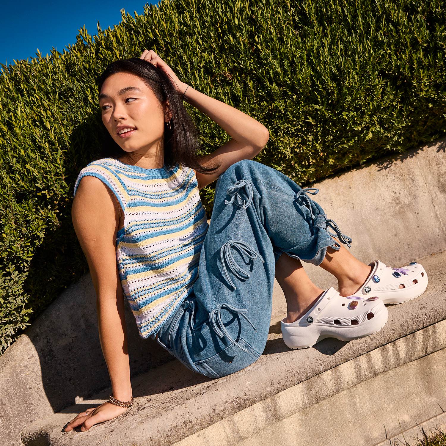 Classic Platform Women Bone Clogs