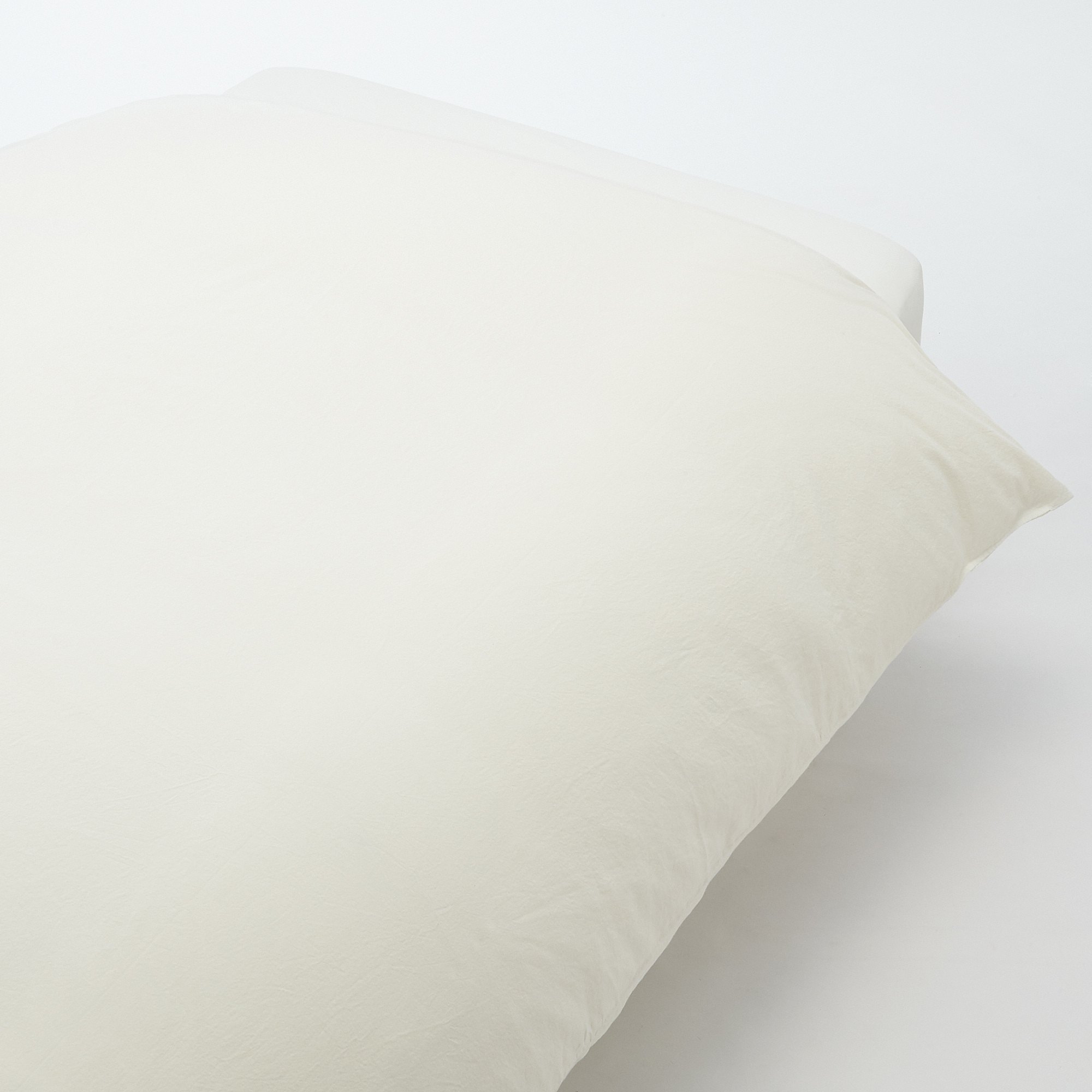 WASHED COTTON DUVET COVER S ECRU