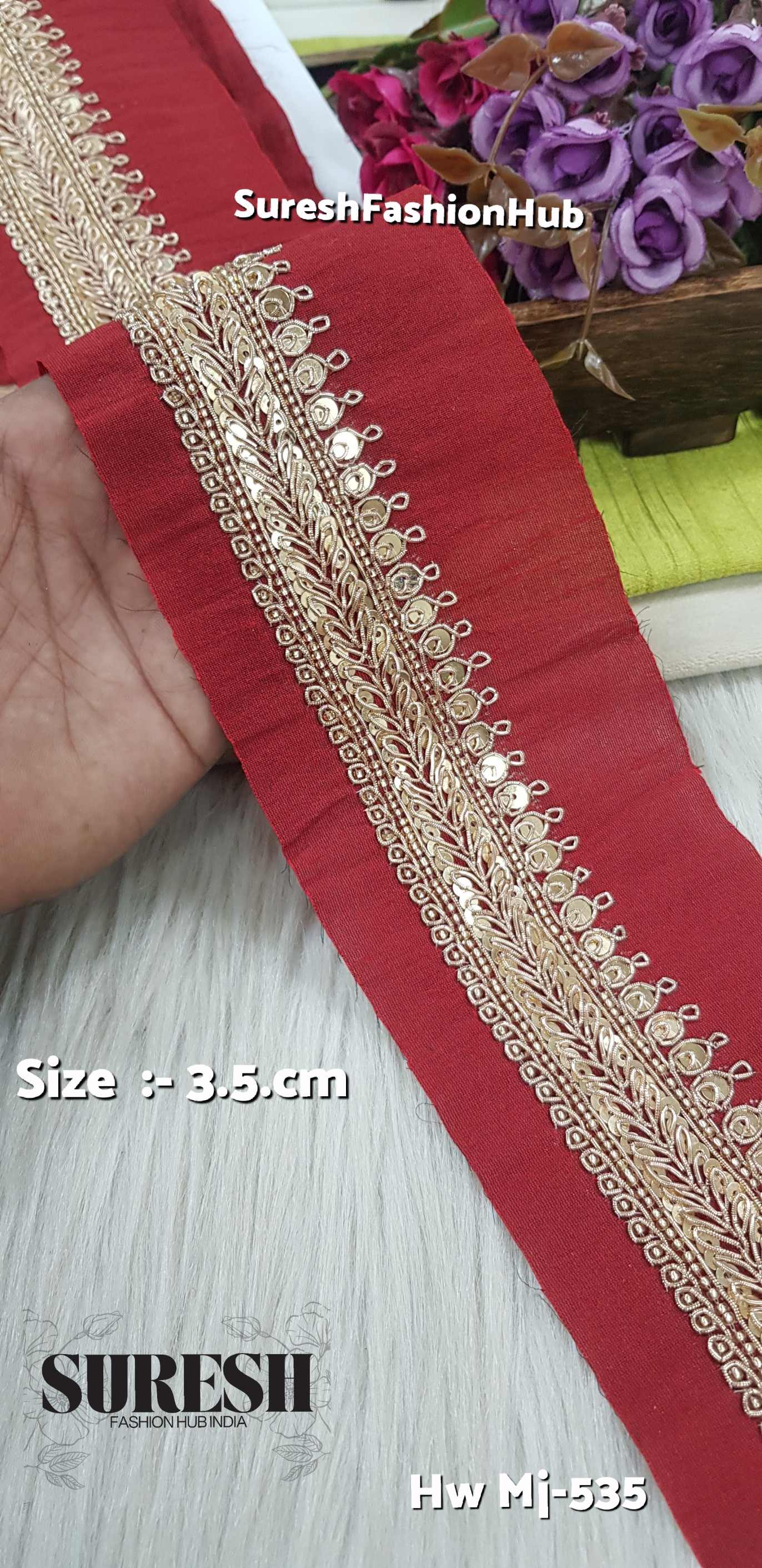Handmade decorative MROON Ribbon HW MJ-535 | Suresh Fashion Hub India