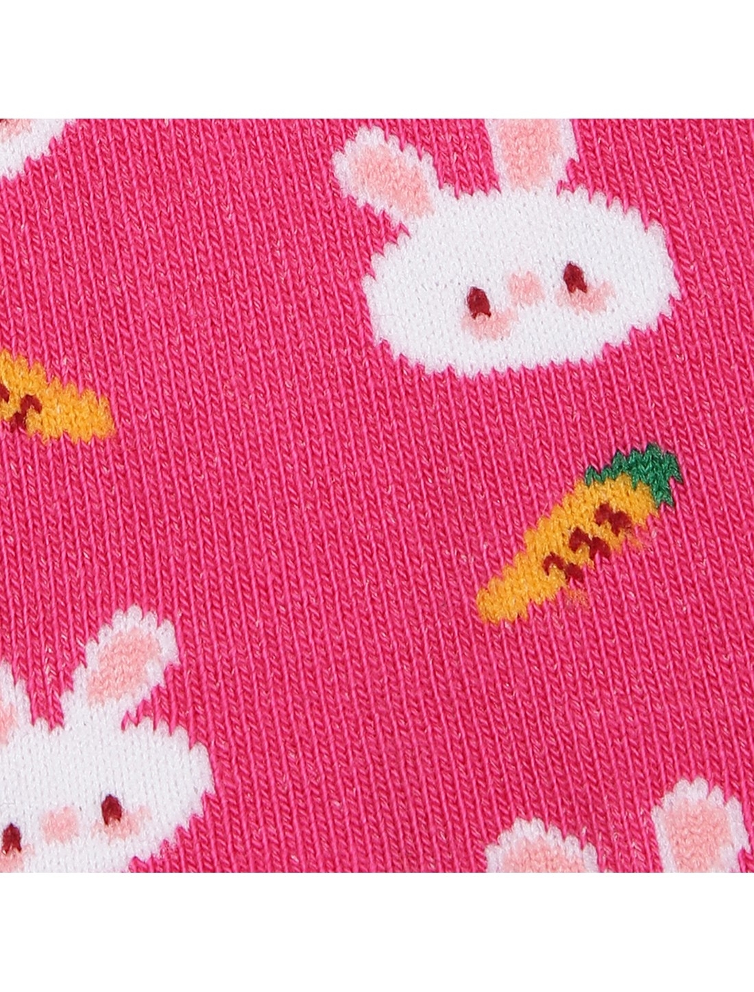 Soxytoes | Soxytoes Bunny Cotton Crew Length Pink Kids Socks-Age (8-12 Years) 2