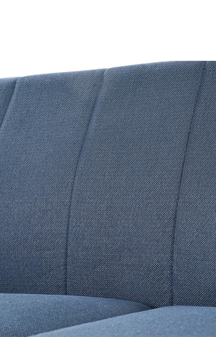 neudot Lexus Sofa for Living Room |2 Persons Sofa|Premium Fabric with Padded Armrest | Solid Wood Frame|2 Seater in Earth Blue Color