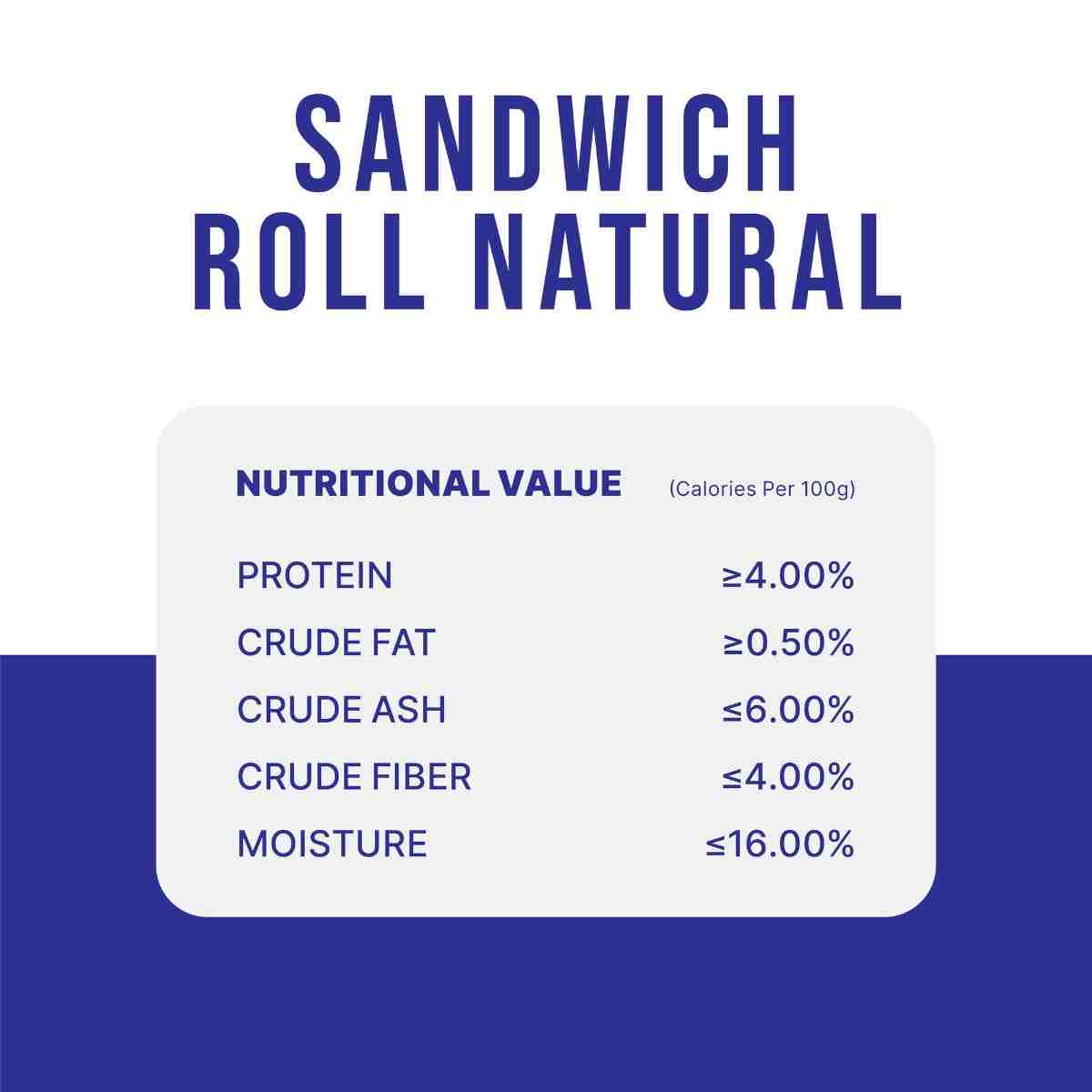 Snackers Non Rawhide Chews Sandwich Roll Natural for Dogs, 225 g