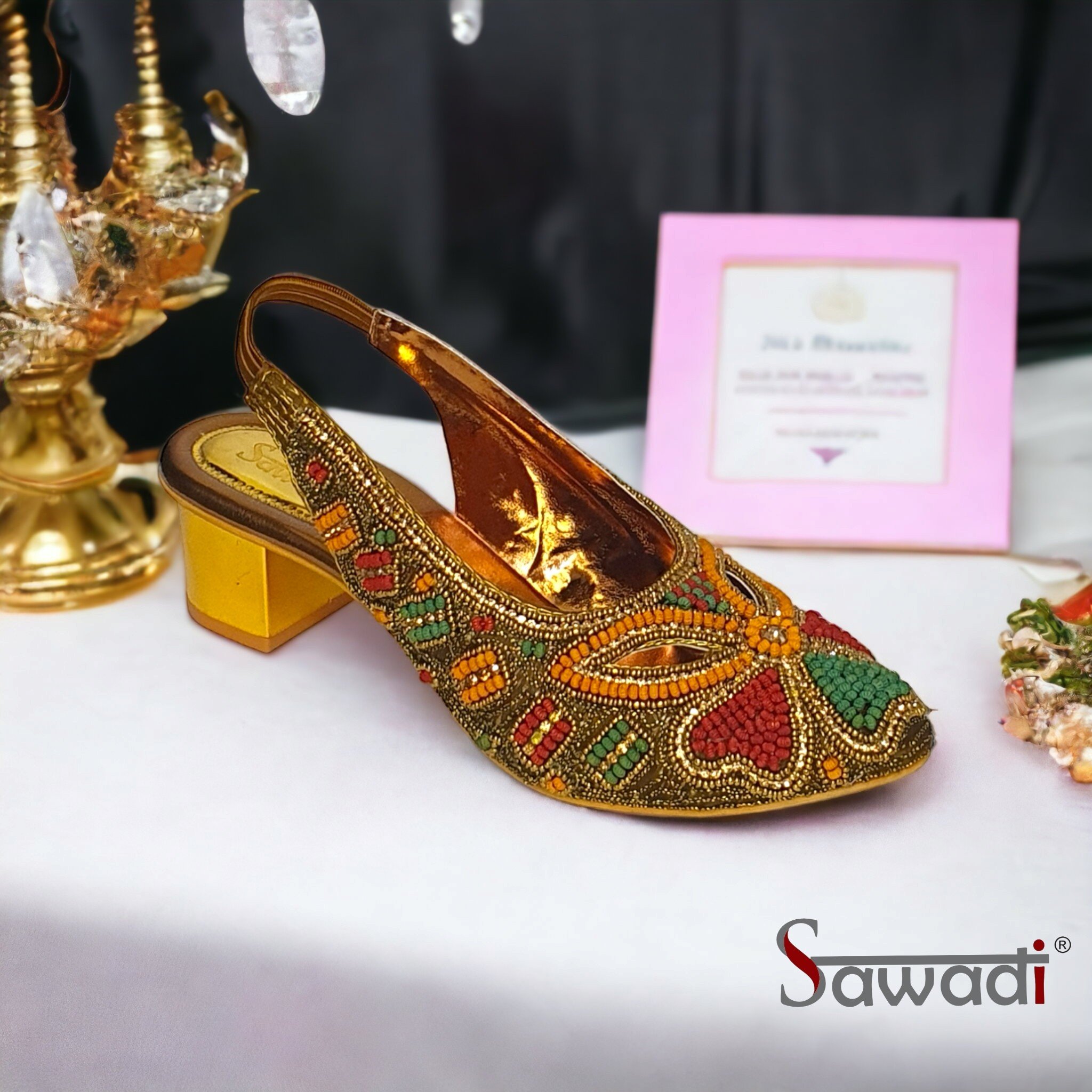 Sawadi Women Multicolor Heel Bunto For Weddings