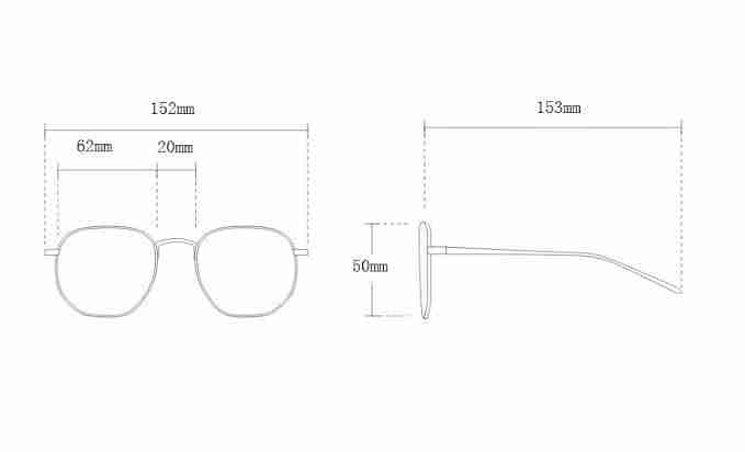 AUGEN By Visions India Retro Vintage Square Abstract Unisex Sunglasses UV400 Protected Large Size (Brown, 135)