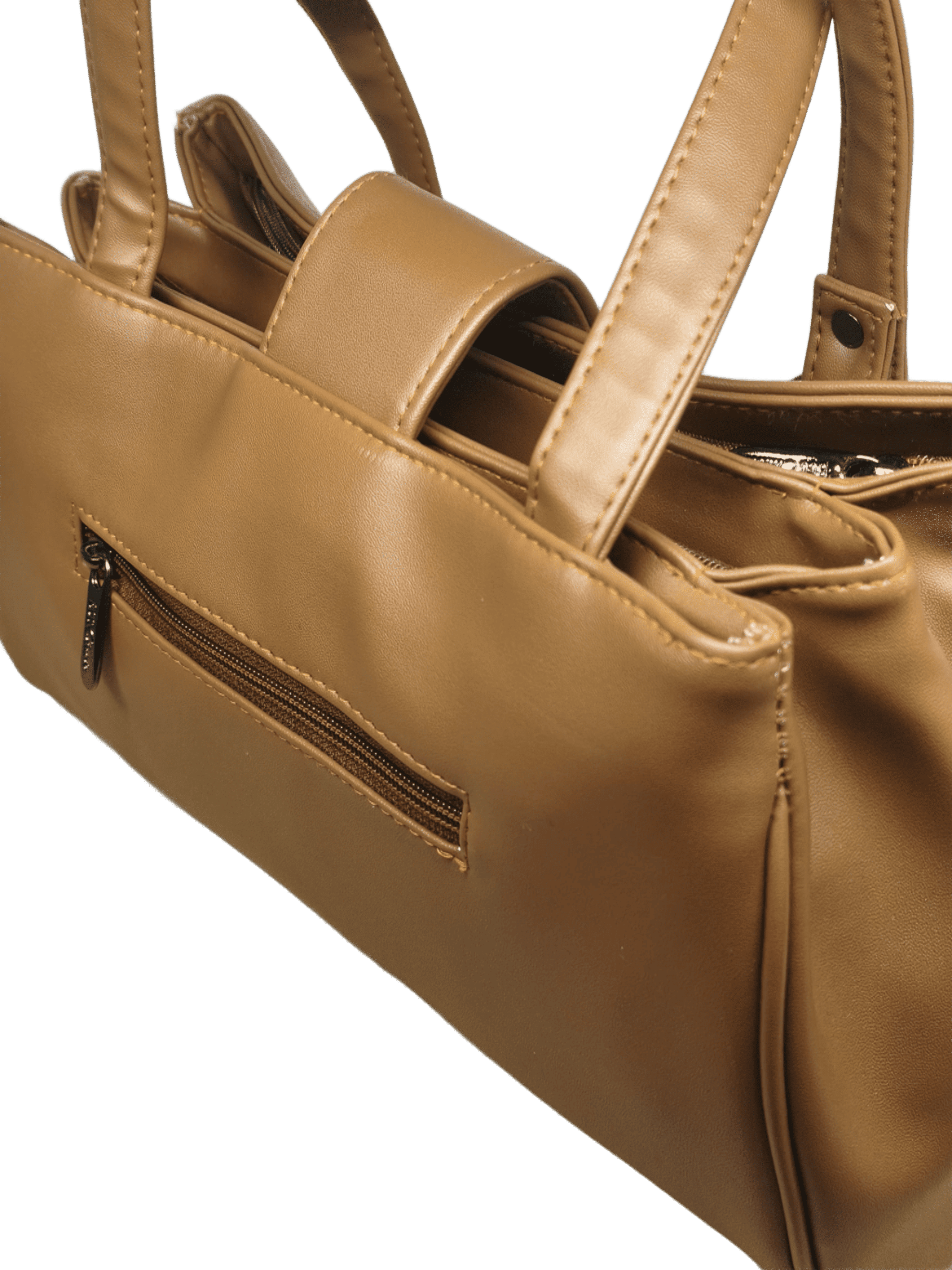 Bengal Classic Co Women's Tan Rexine Shoulder Handbag