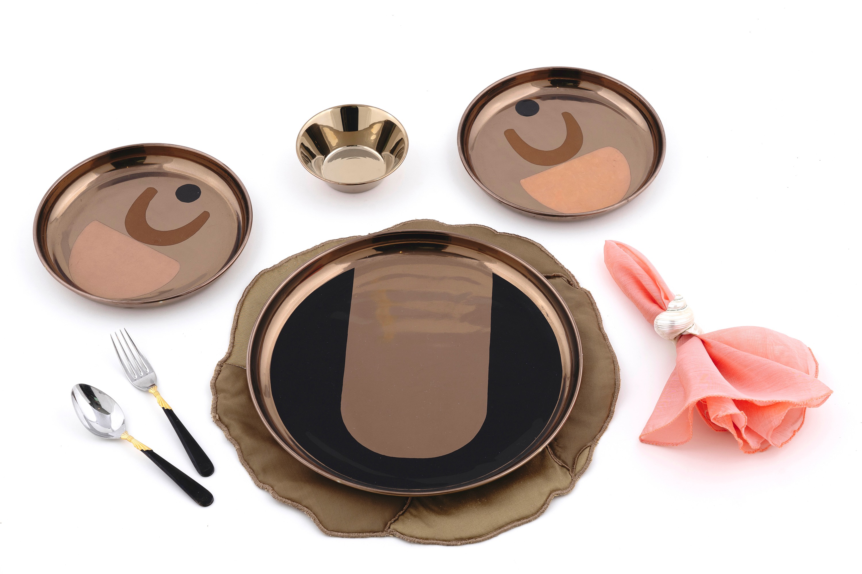 Insignia Rose Gold dinner plates