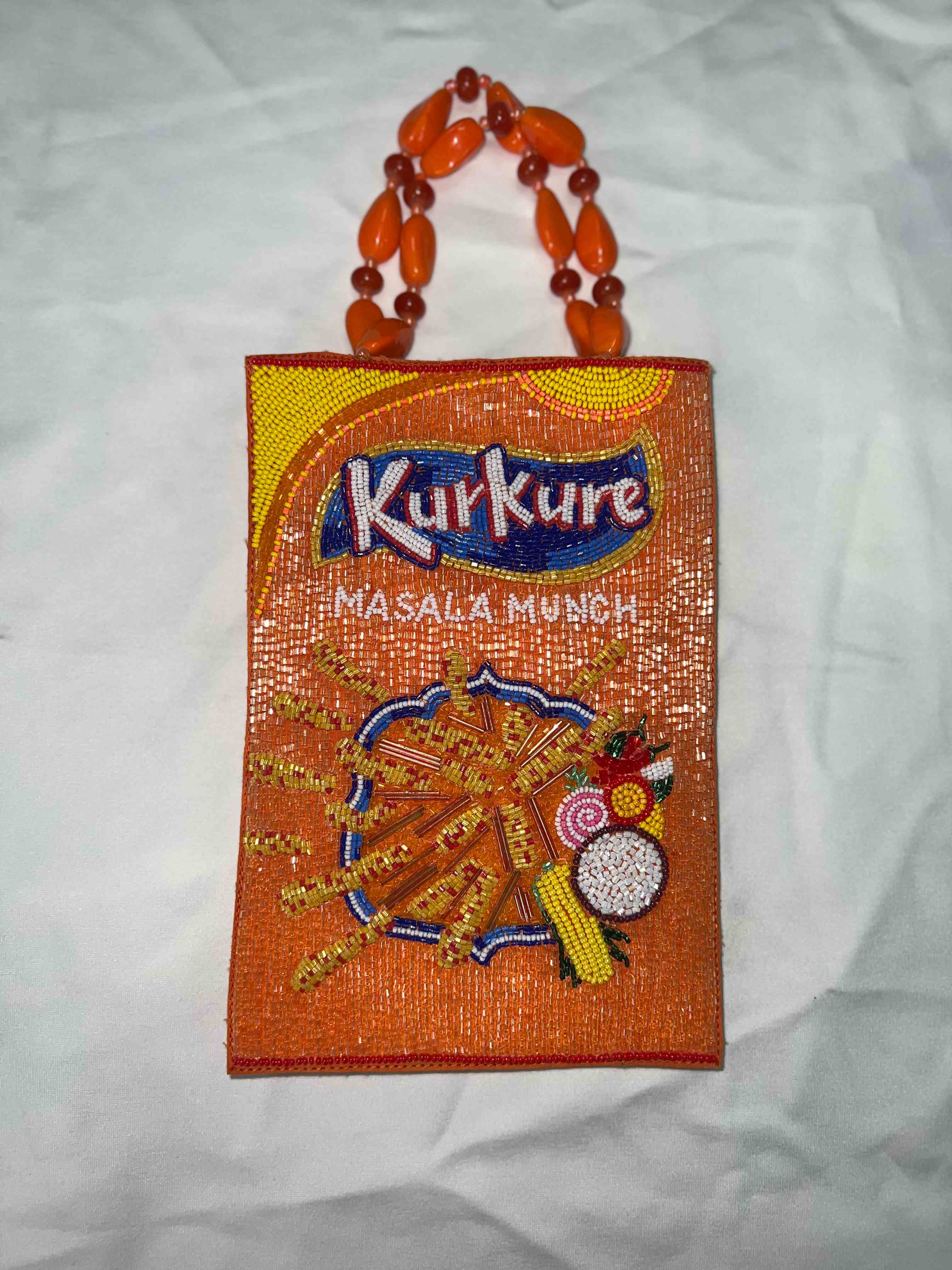 Orange Kurkure bag