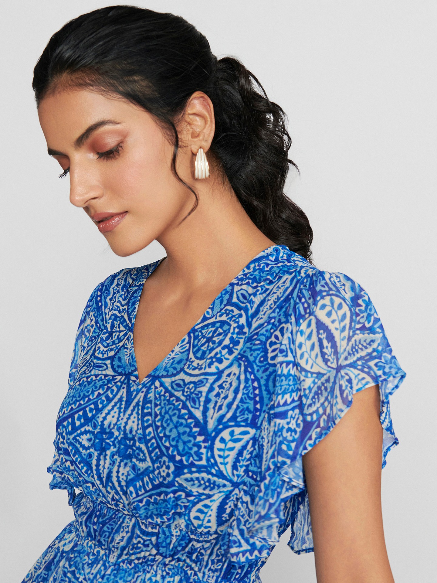 Blue Maritza Short Dress