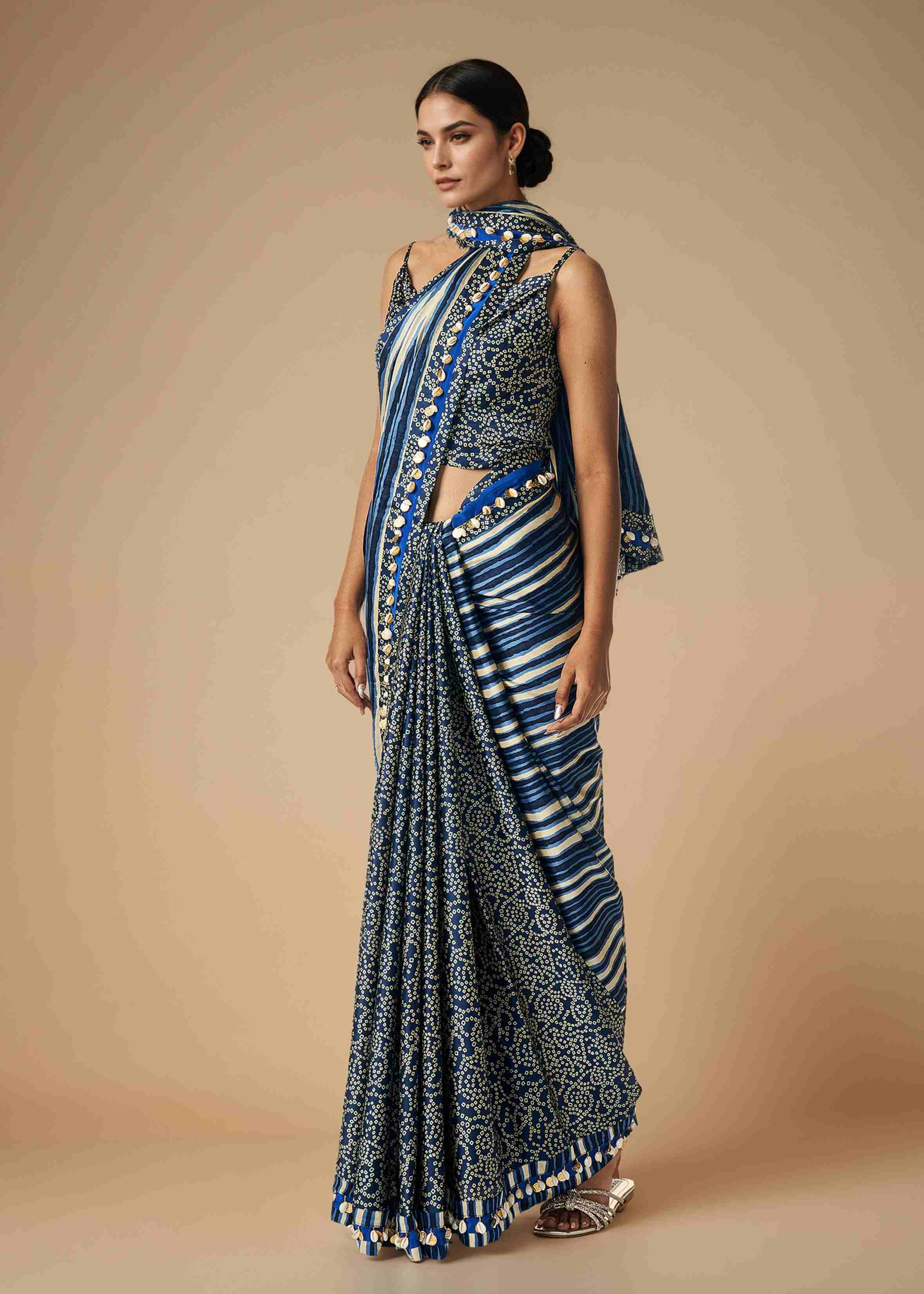Blue Saree