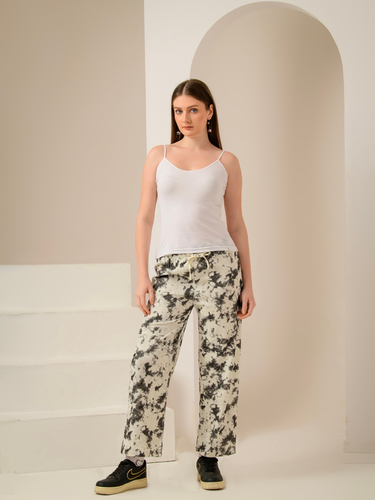 ALBION SMART PRINT LADIES LOWER HAREM PANT