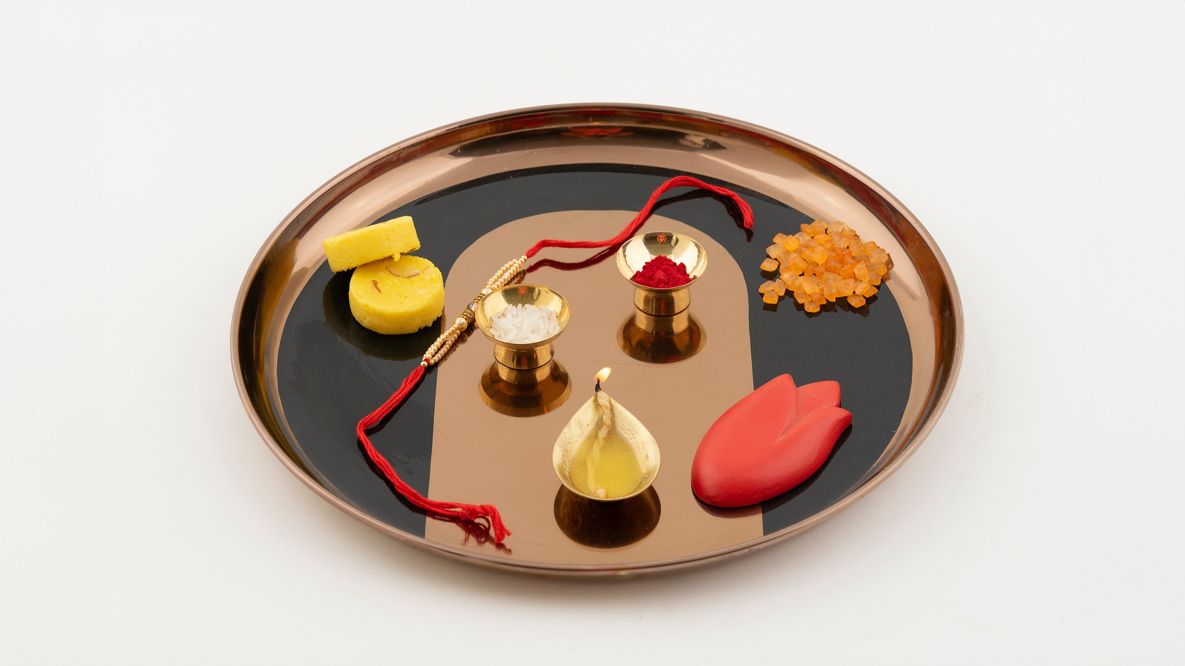 Rose Gold Ceremonial Set with Lotus bud