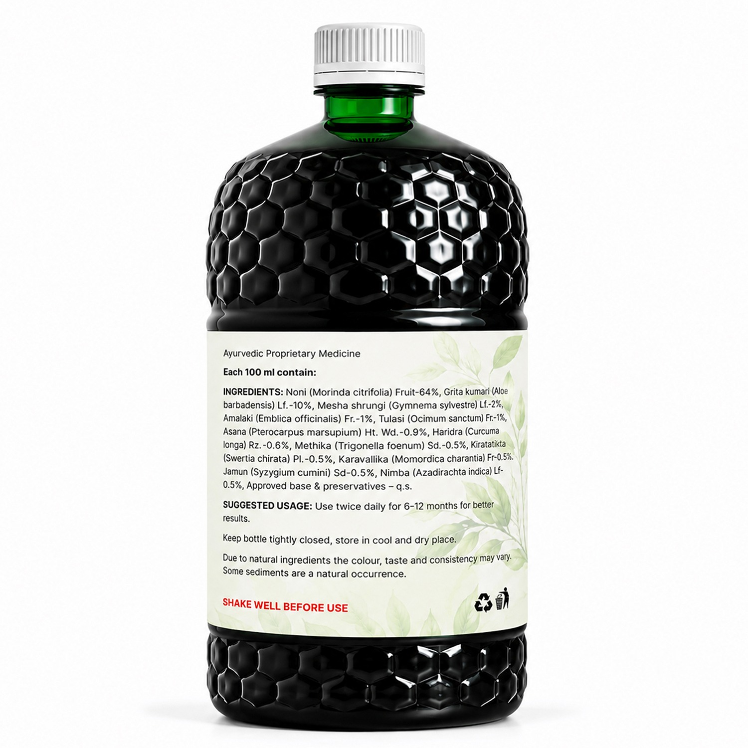 Inlife | Diastan Noni for Diabetic Care, Juice Concentrate, Gymnema Sylvestre, Fenugreek, Karela, Jamun and other powerful herbs | 1 Litre
