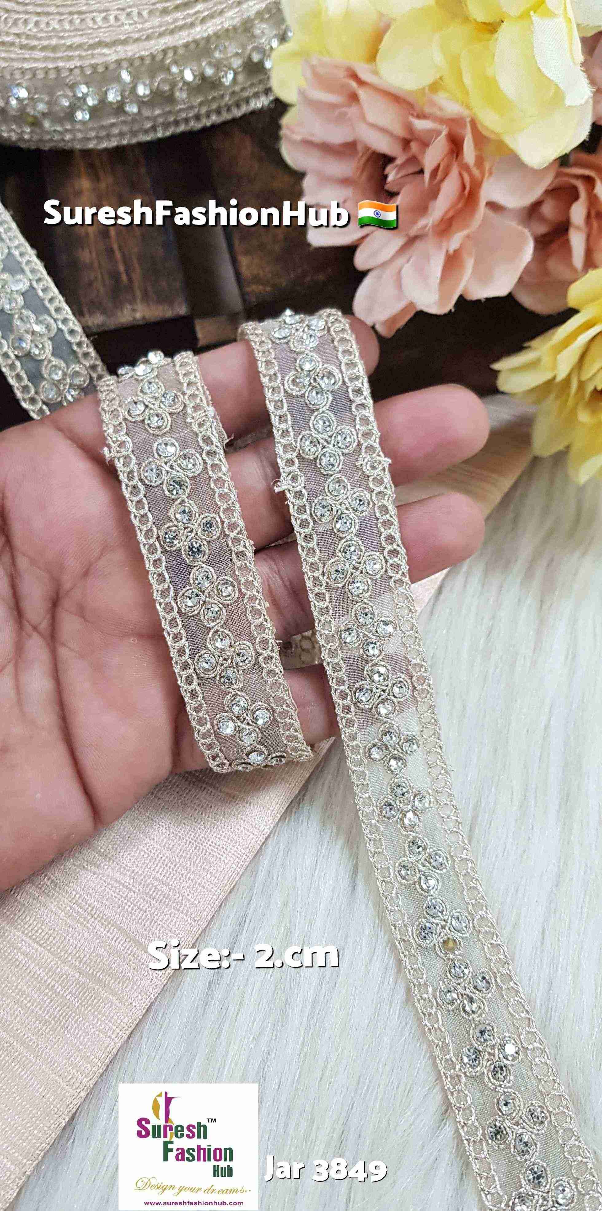  Pearl Gold Diamond-Enhanced Organza