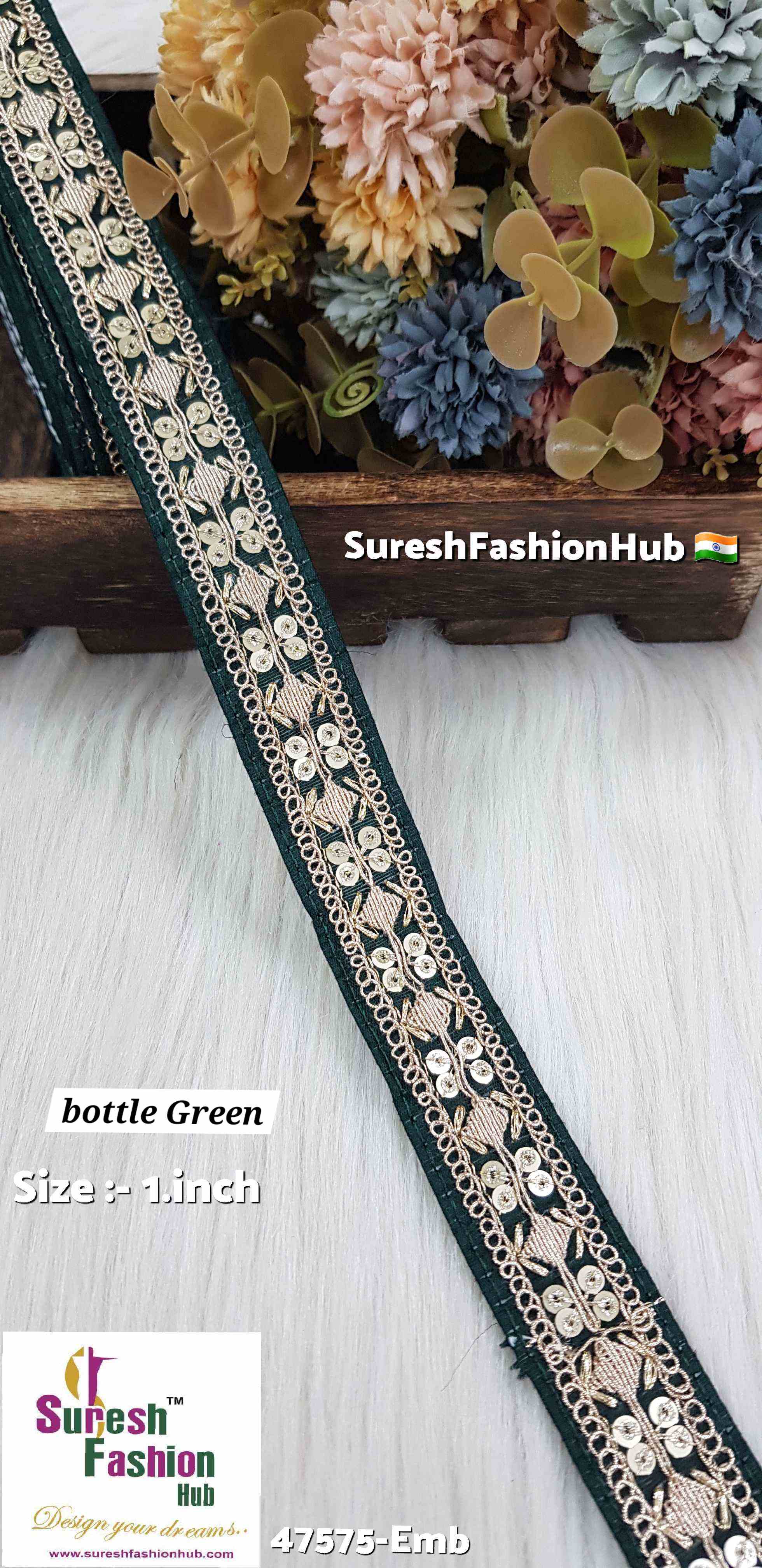 Embroidery Bottle Green Envy