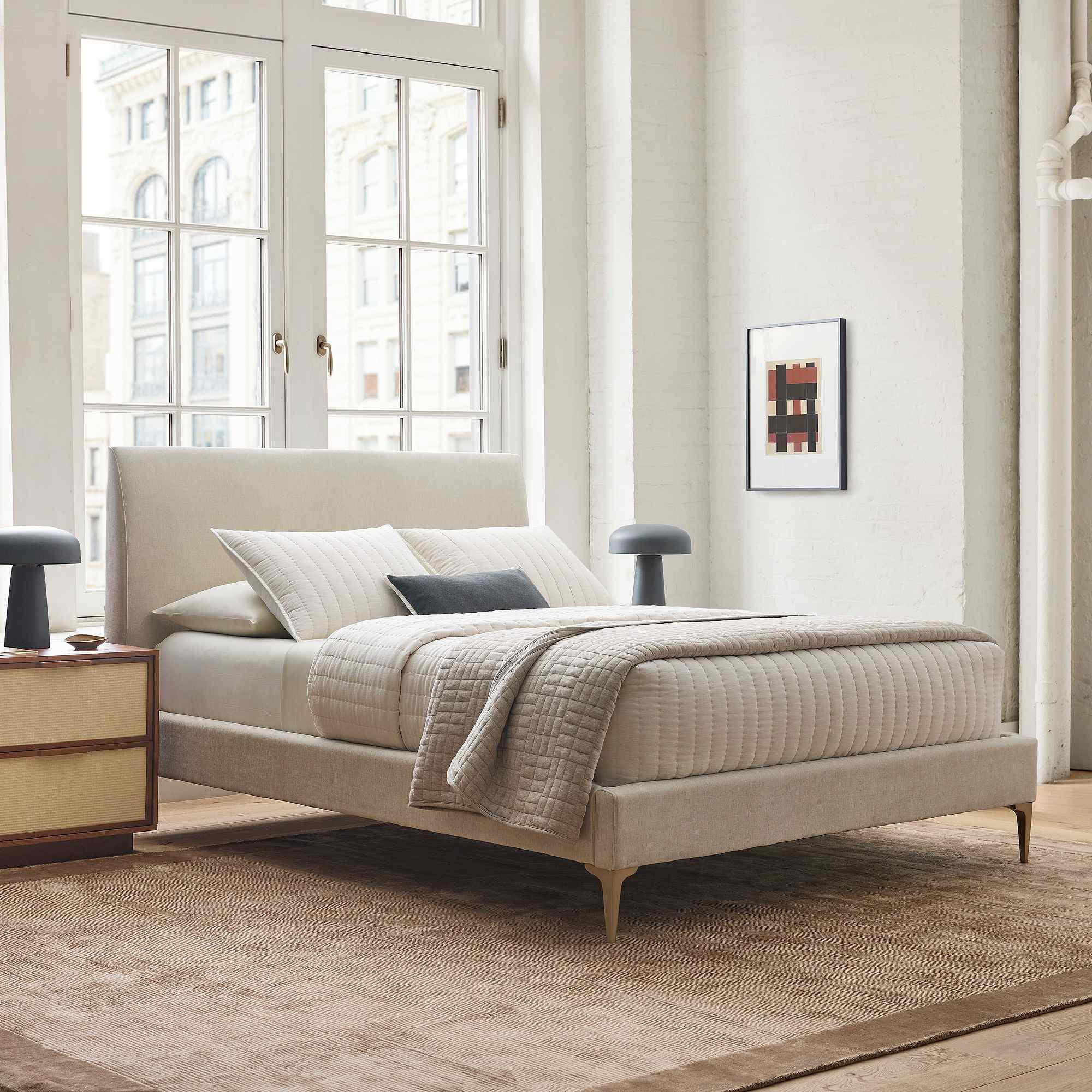 west elm | Andes Bed - Metal Legs