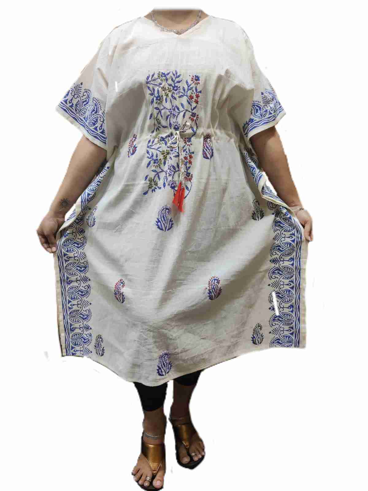 Kaftan Top-Blue