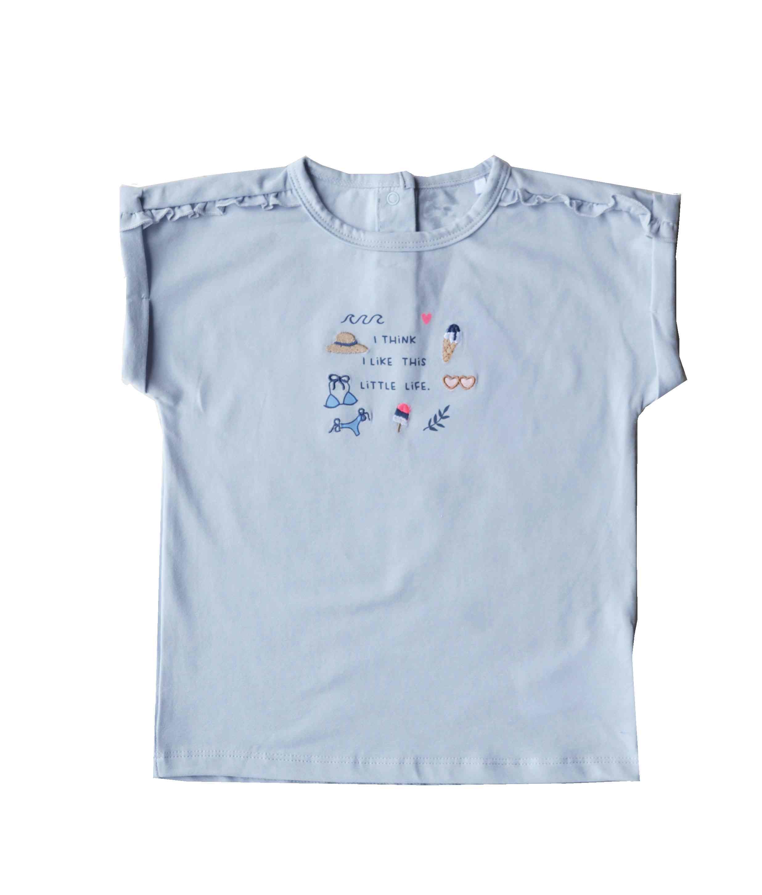 Baby Girls Top ;Color-Lt.Blue