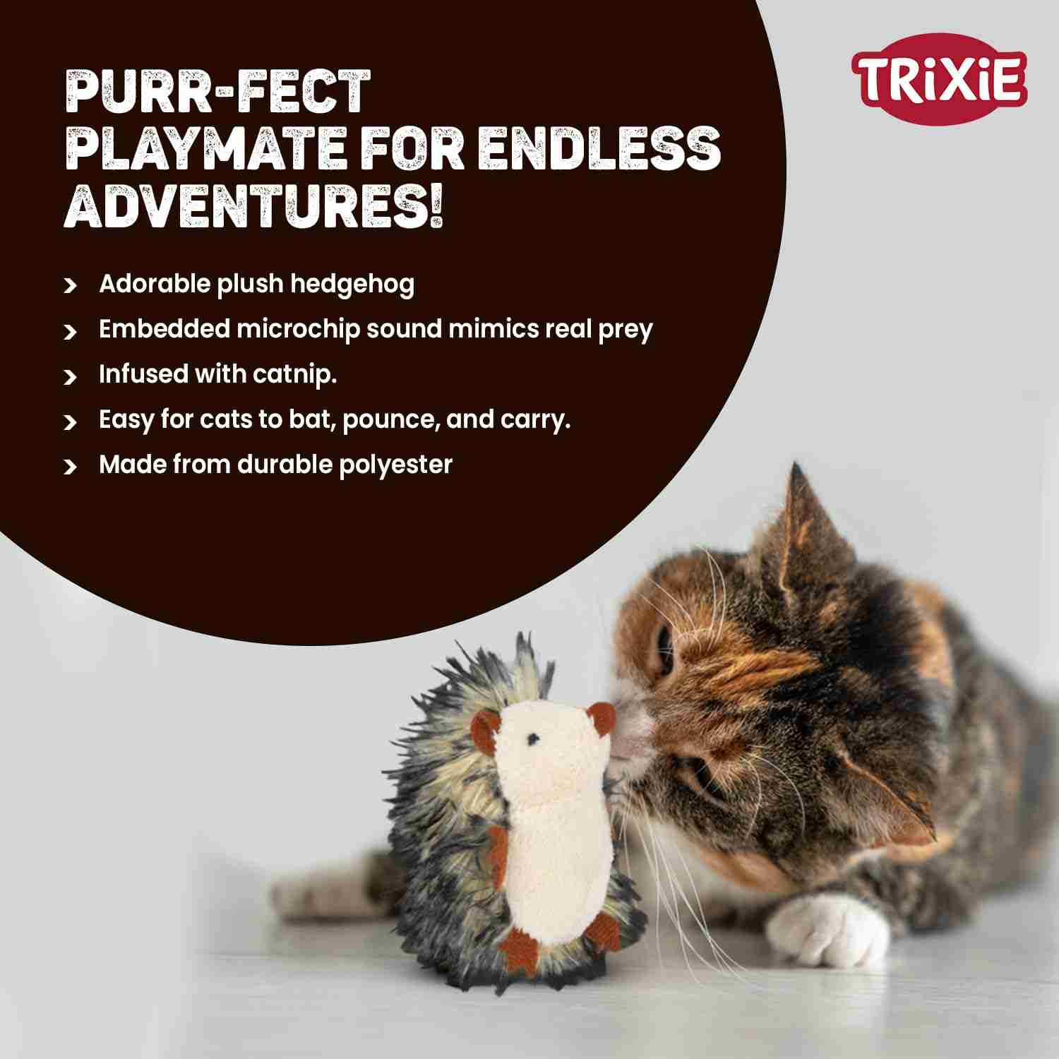 Trixie Hedgehog Catnip Toy for Cats (8 cm)