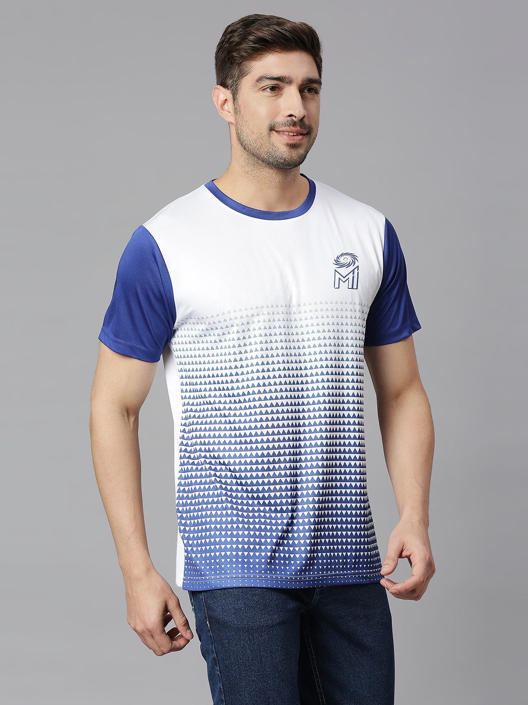 Cotton Brand Logo Men Printed T Shirt, Polo Neck at best price in New Delhi  | ID: 25882847112