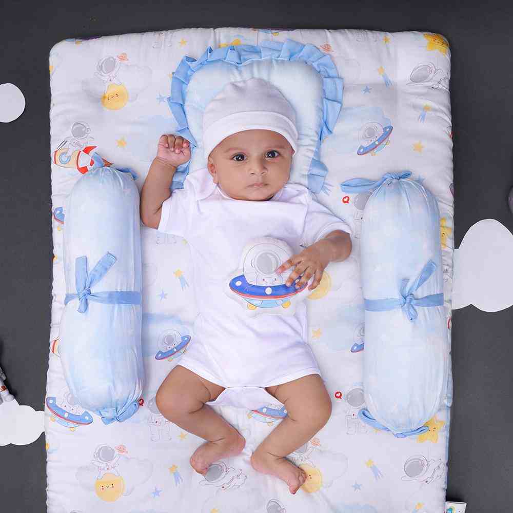 Fancy Fluff Set of 2 Bolsters - Nova- Blue