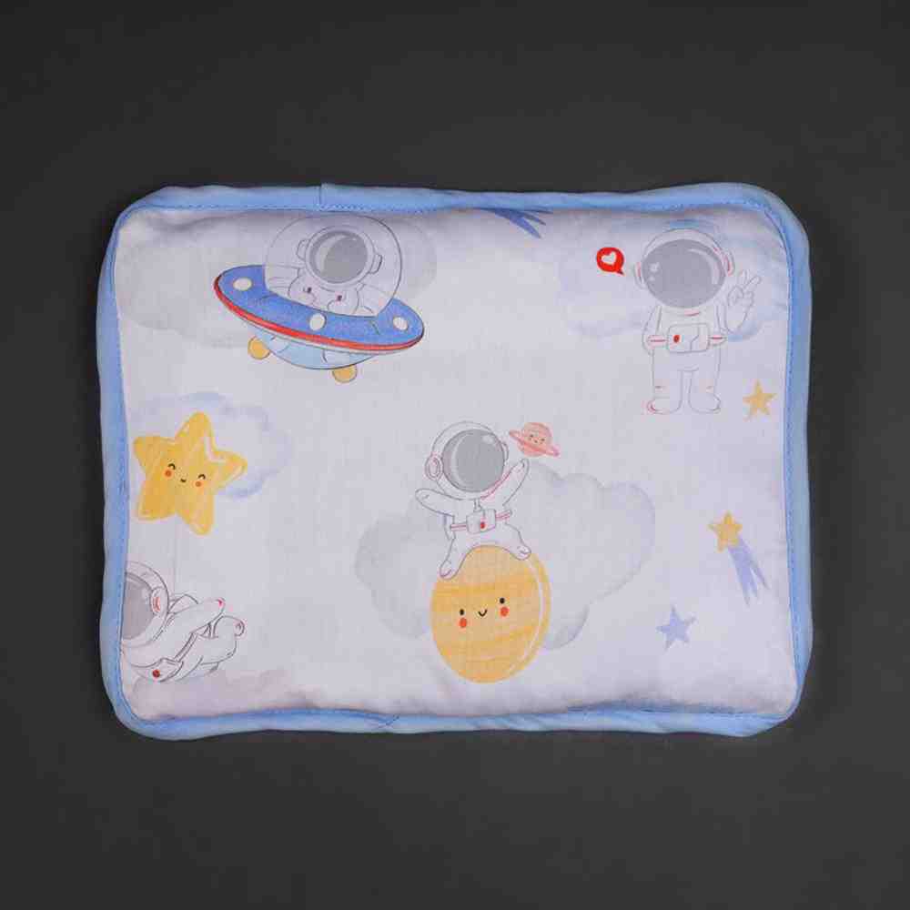 Fancy Fluff Organic Rai Pillow - Nova- Blue