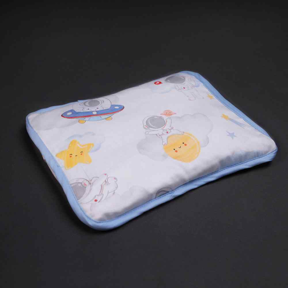 Fancy Fluff Organic Rai Pillow - Nova- Blue