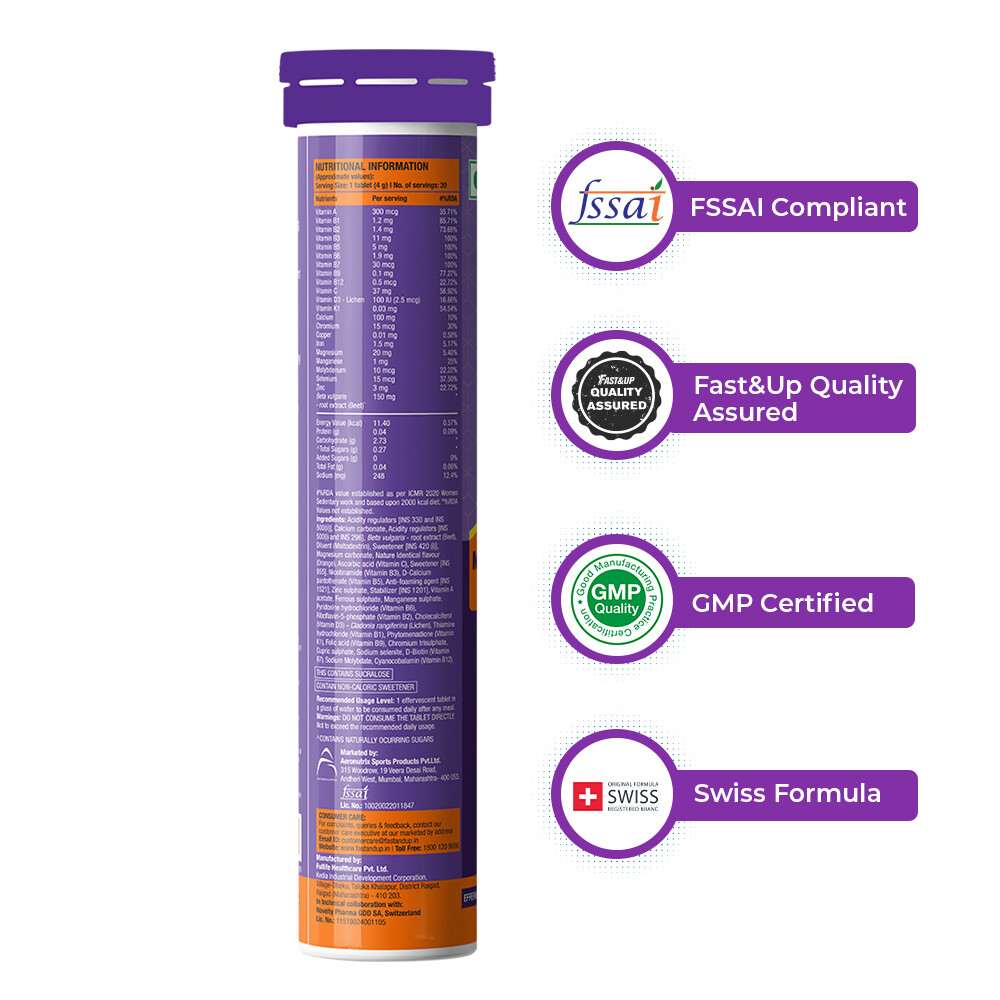 Fast&Up | Vitalize Orange | 20 Tablets