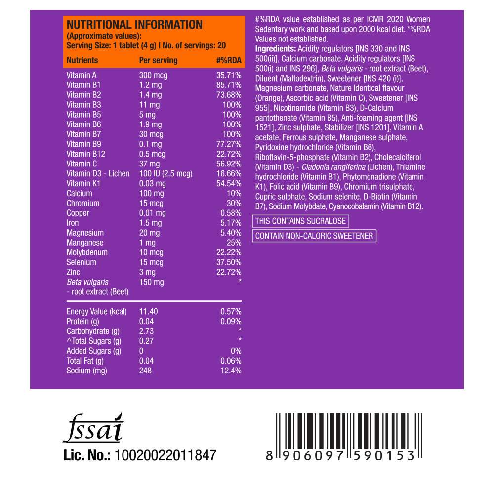 Fast&Up | Vitalize Orange | 20 Tablets