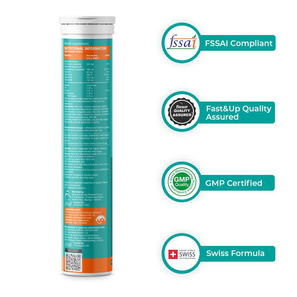 Fast&Up | Fortify Complete Bone Health | 20 Tablets