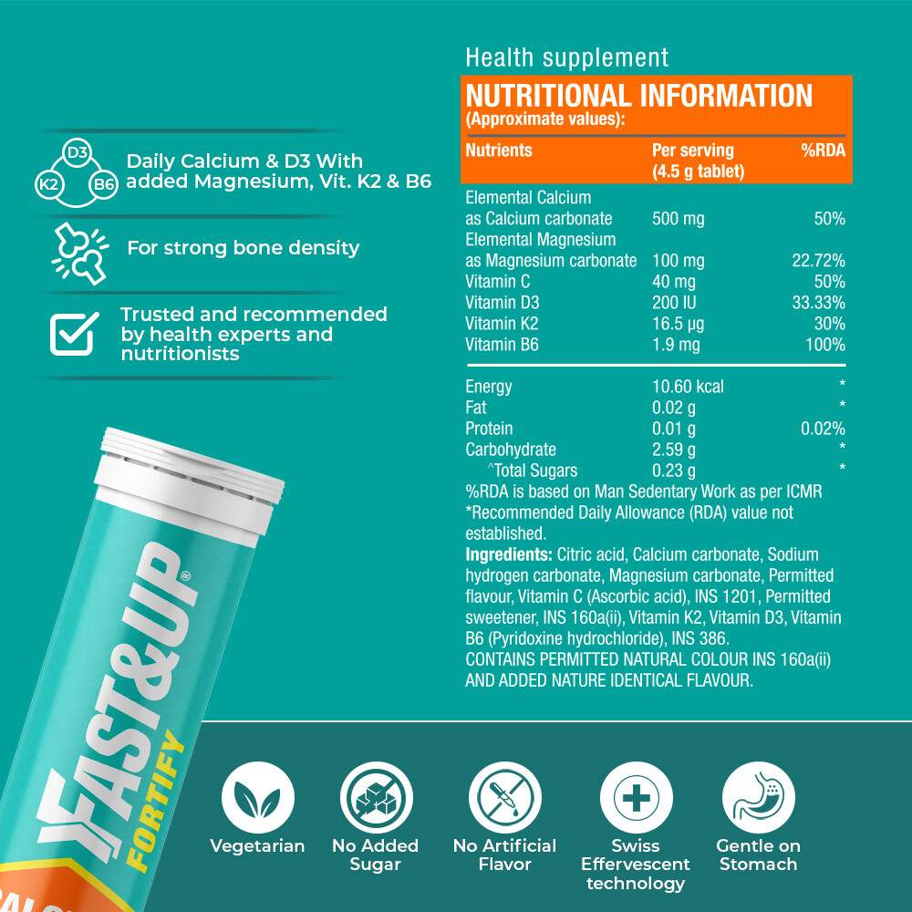 Fast&Up | Fortify Complete Bone Health | 20 Tablets