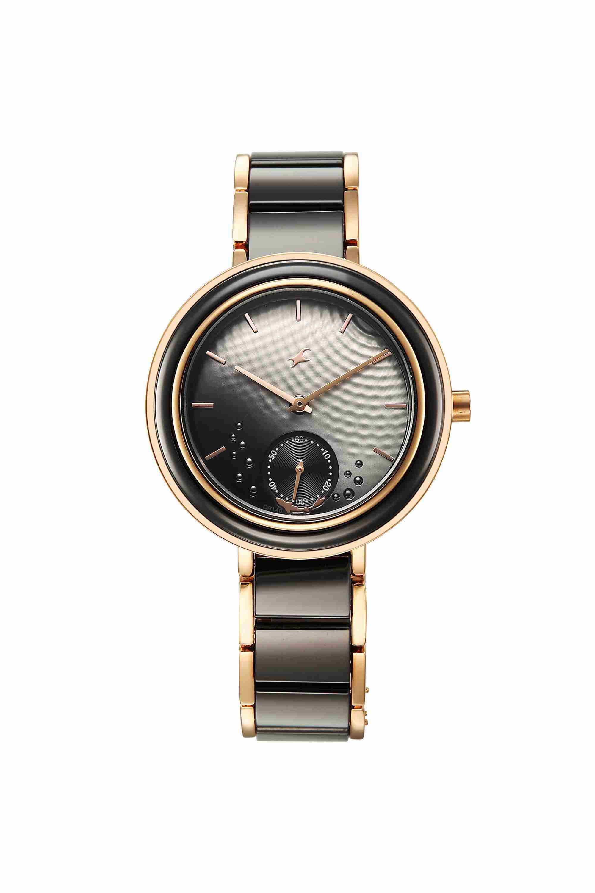 Oceanic 37.5 mm Black Dial Brass Analogue Wrist Watch for Women - 6315KD03