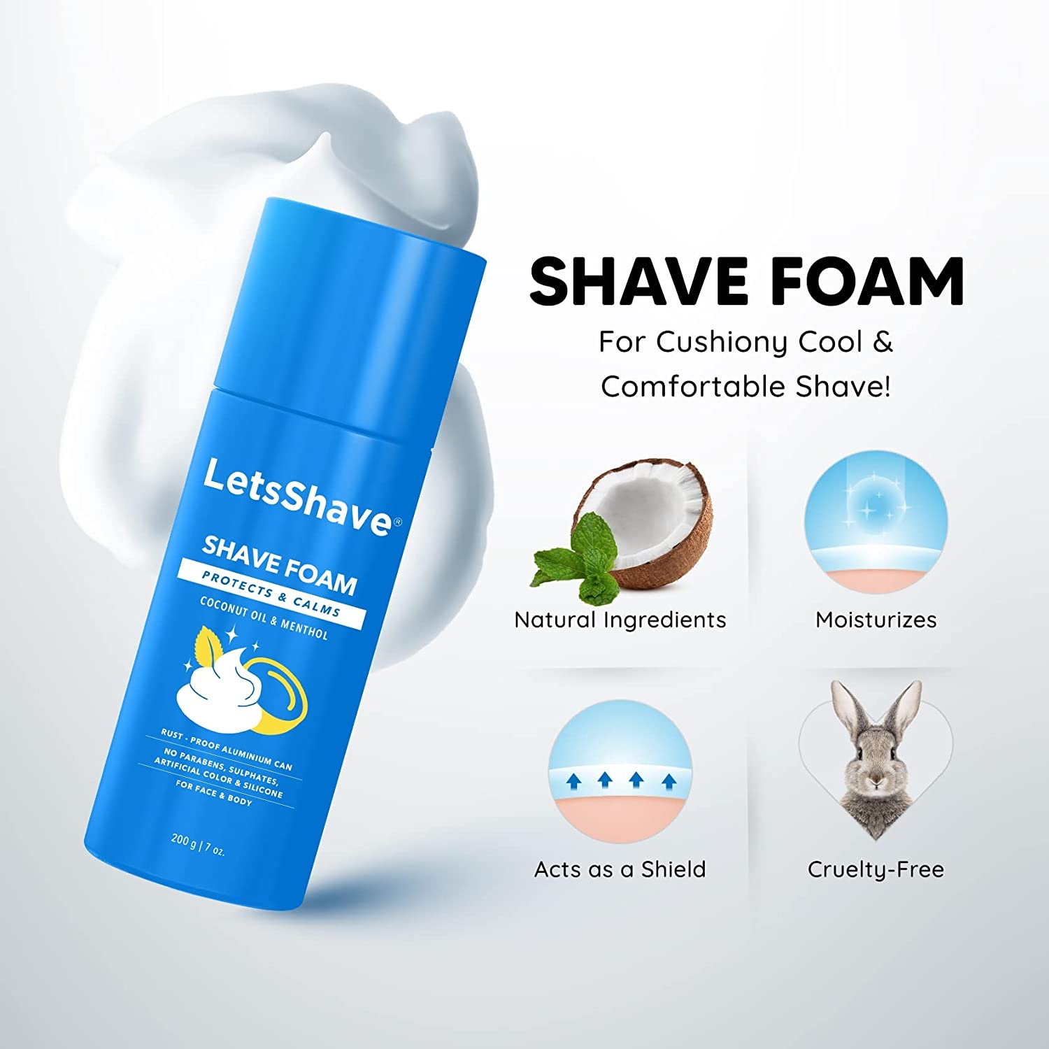 LetsShave | LetsShave Pro 3 Razor Trial Kit for Men - Pro 3 Blade + Razor Handle + Shave Foam - 200 gm 4