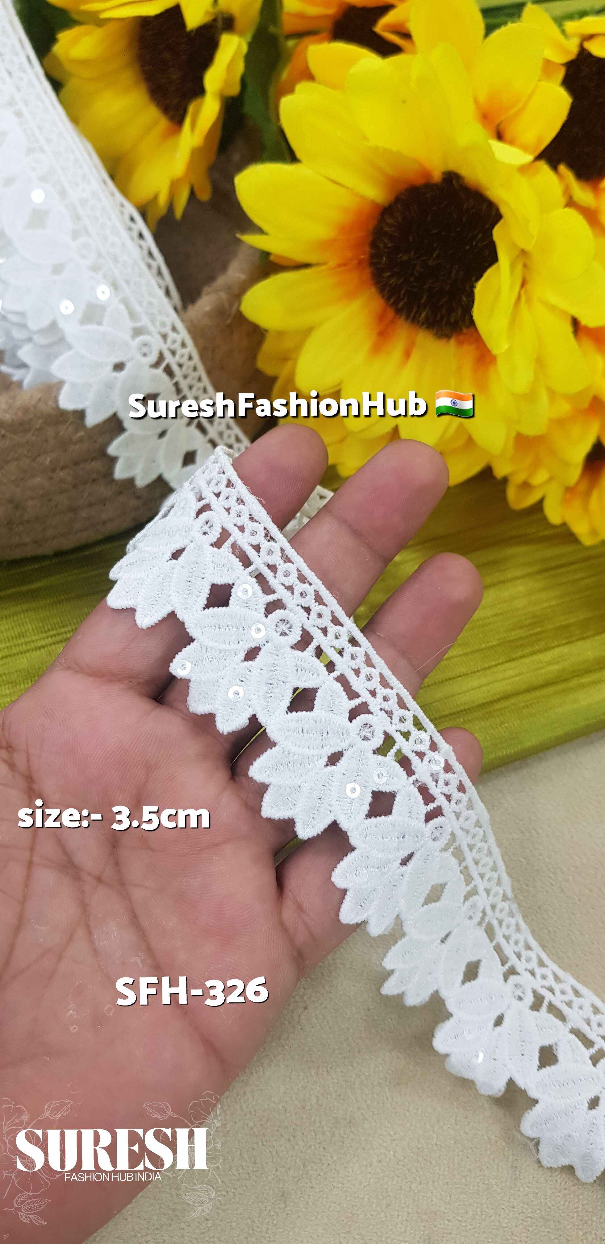 GPO Lace with Transparent Sequins